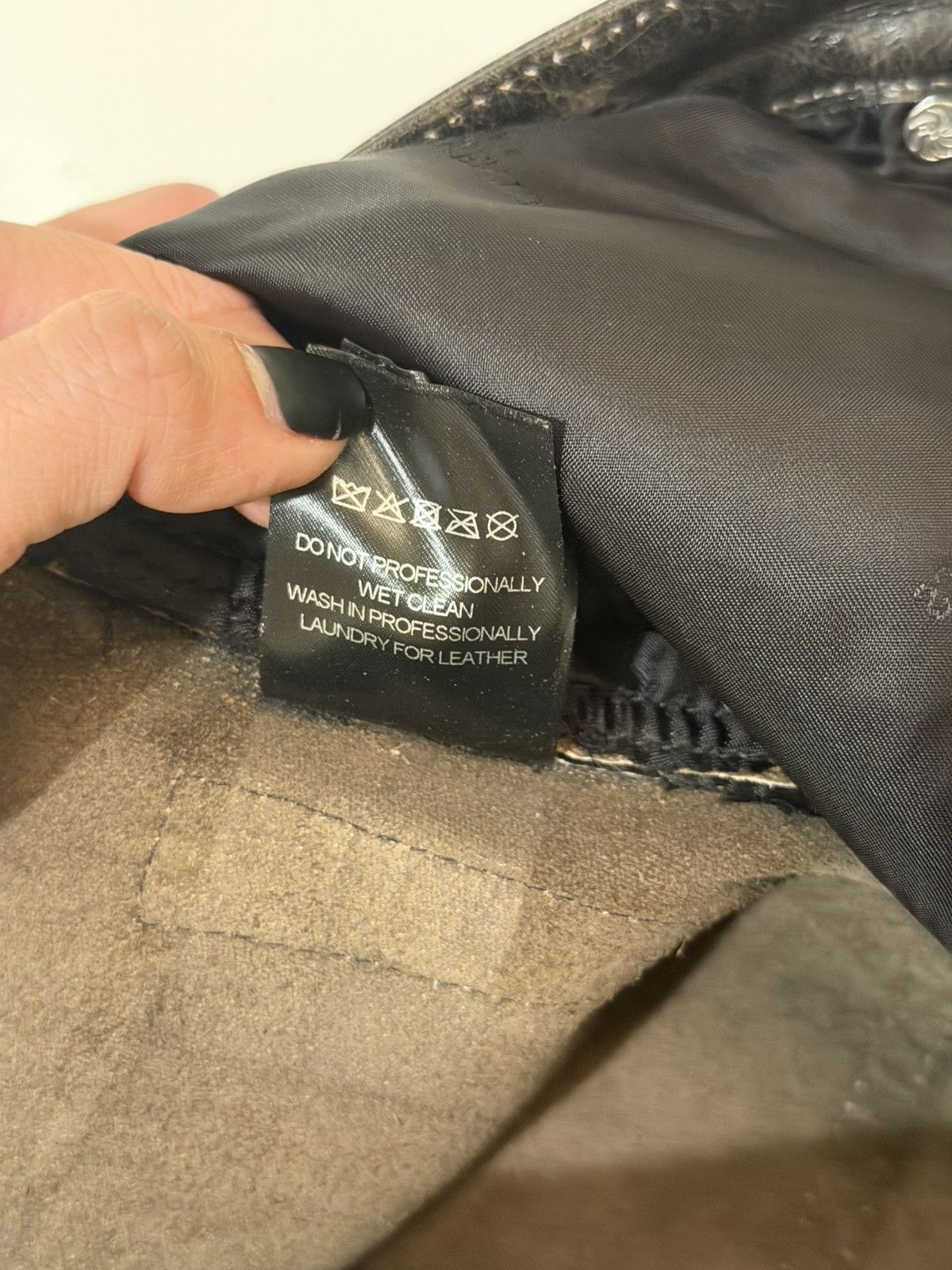 Vetements Vetements Calf Leather Pants – Natural Patina – Size M Size US 33 - 10 Thumbnail