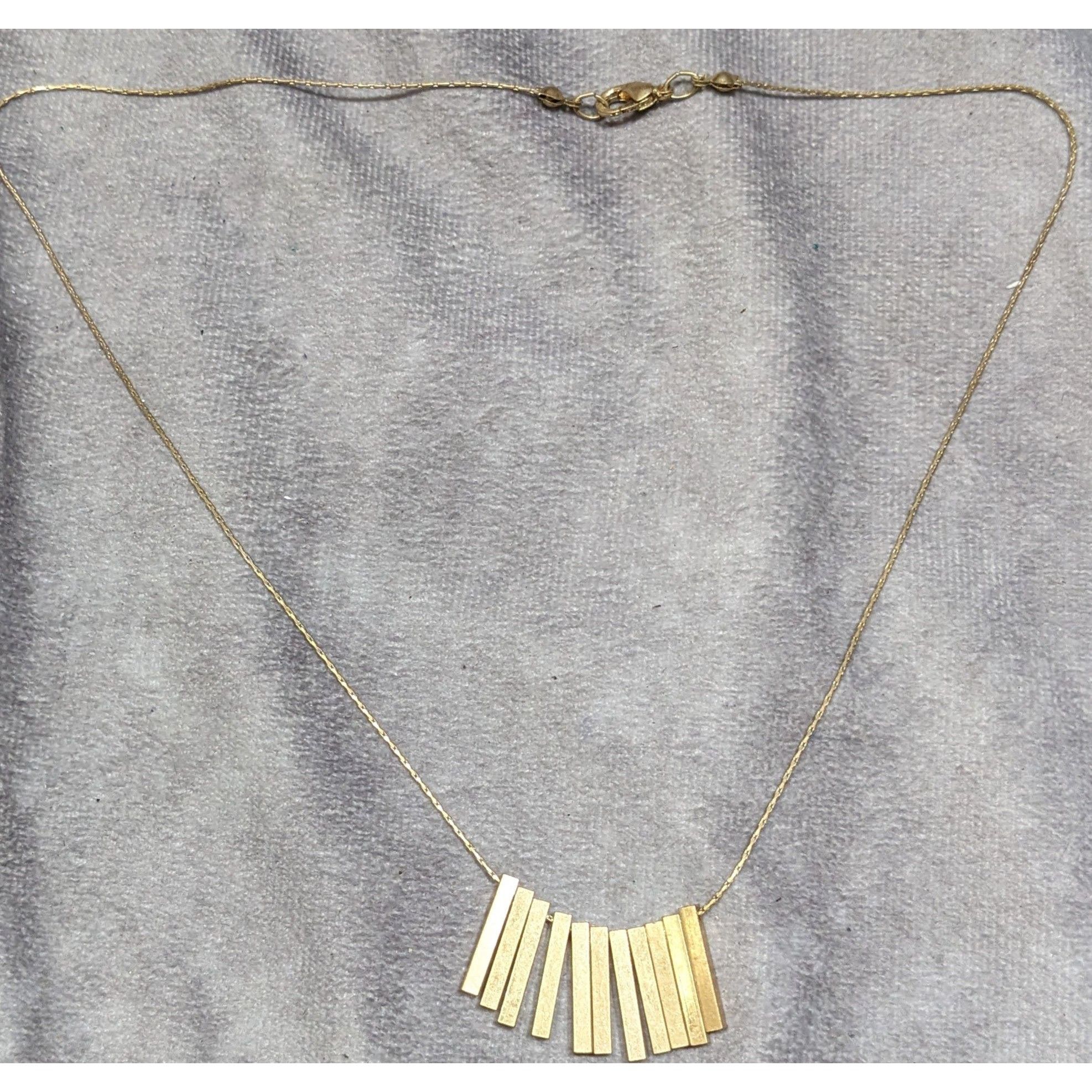 Other Modern Elegant Key Fringe Gold Tone Necklace Size ONE SIZE - 6 Thumbnail