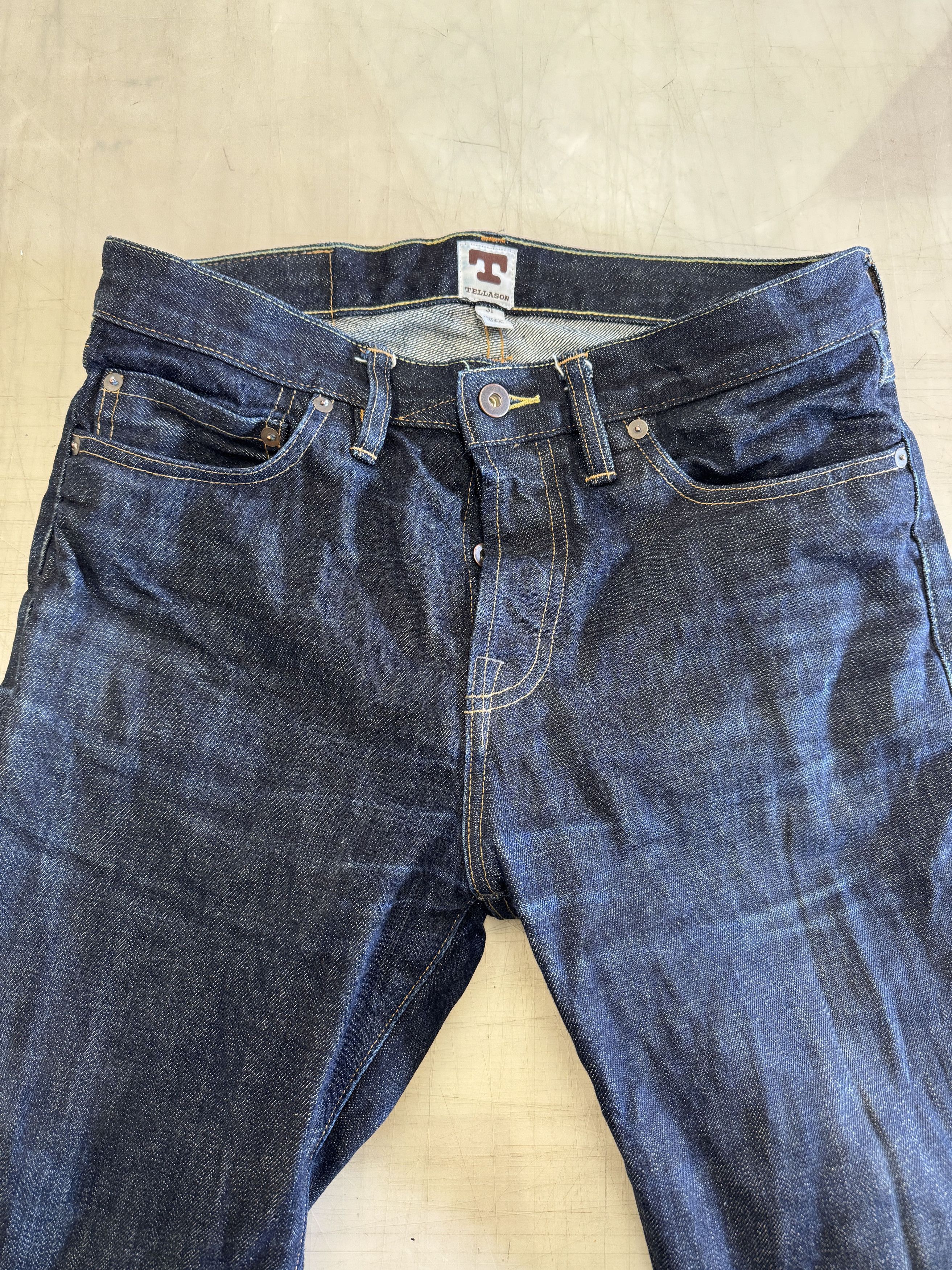 Tellason Sheffield - Straight Tapered Selvedge Jeans - 14.75 oz. Size US 31 - 1 Thumbnail