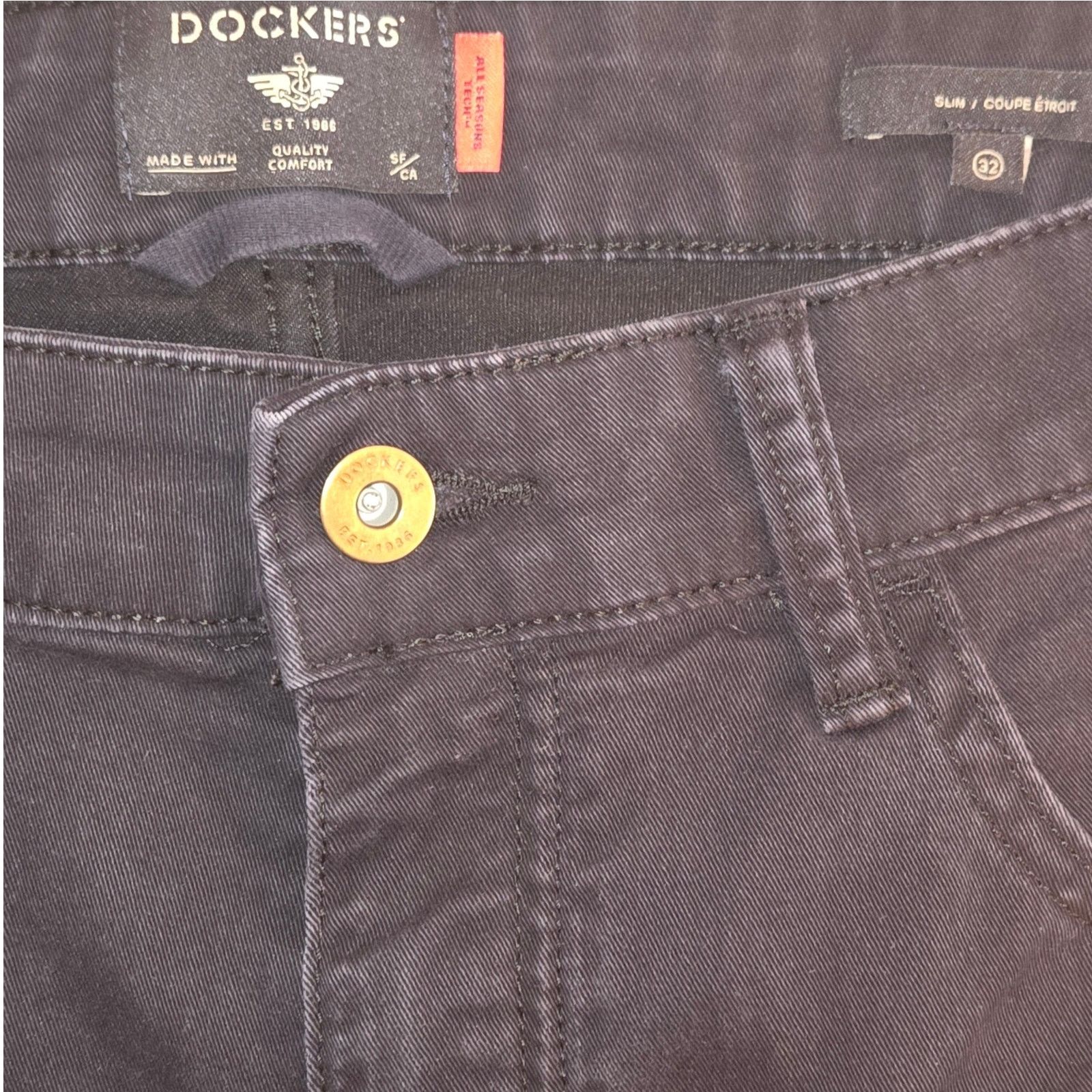 Dockers Stylish Dockers Men's Slim Fit Black Jeans - W32 L30 Size US 32 / EU 48 - 5 Thumbnail