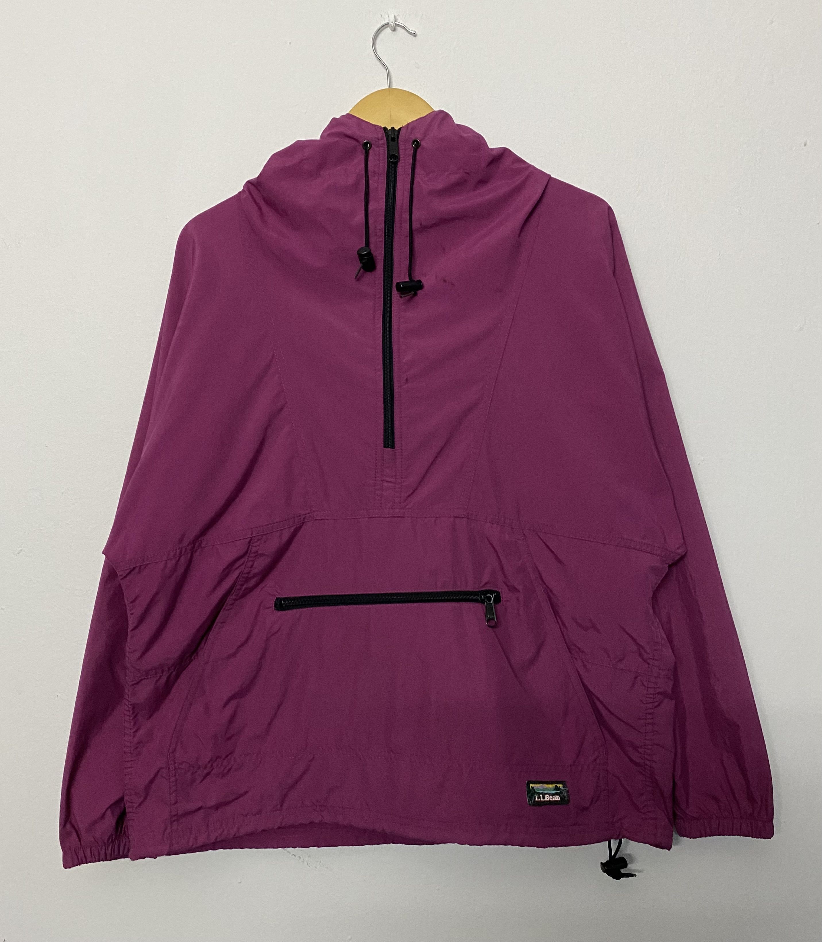 L.L. Bean Vtg L.L. Bean Packable Anorak Half-Zip Jacket Magenta Pink Size US M / EU 48-50 / 2 - 1 Thumbnail