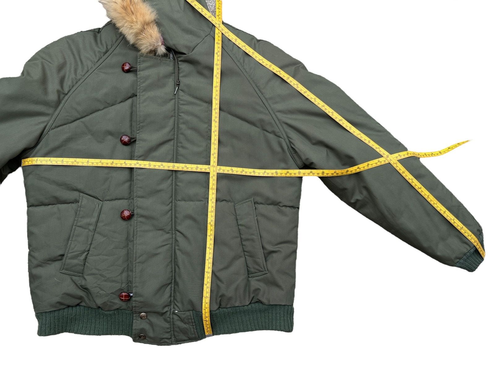 JCPenney Vintage JCPenny Puffer Fur Green Hooded Jacket Size US L / EU 52-54 / 3 - 15 Thumbnail