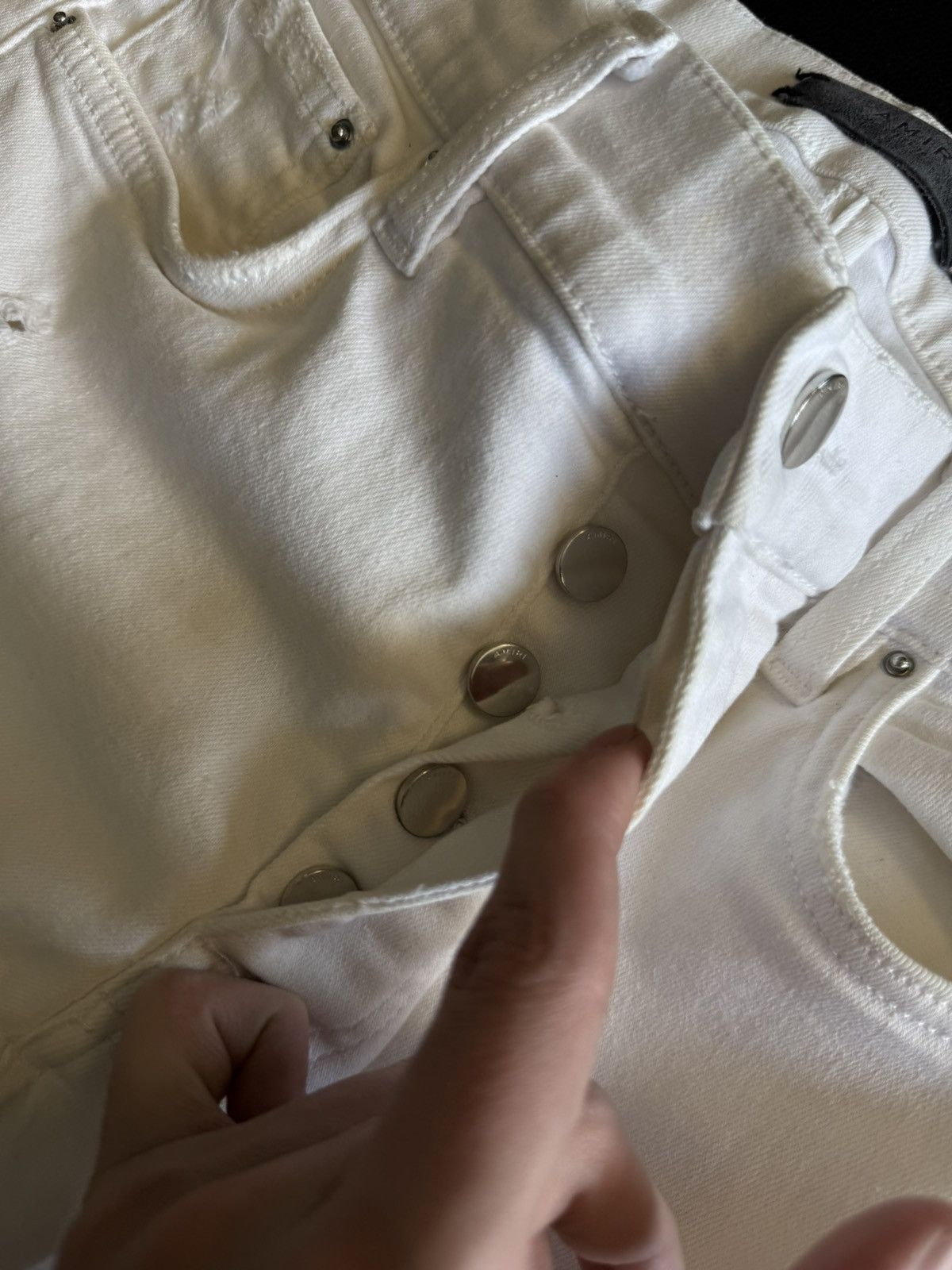 Amiri Amiri Straight Leg White Jeans Size 28 Clean Size US 28 / EU 44 - 10 Thumbnail