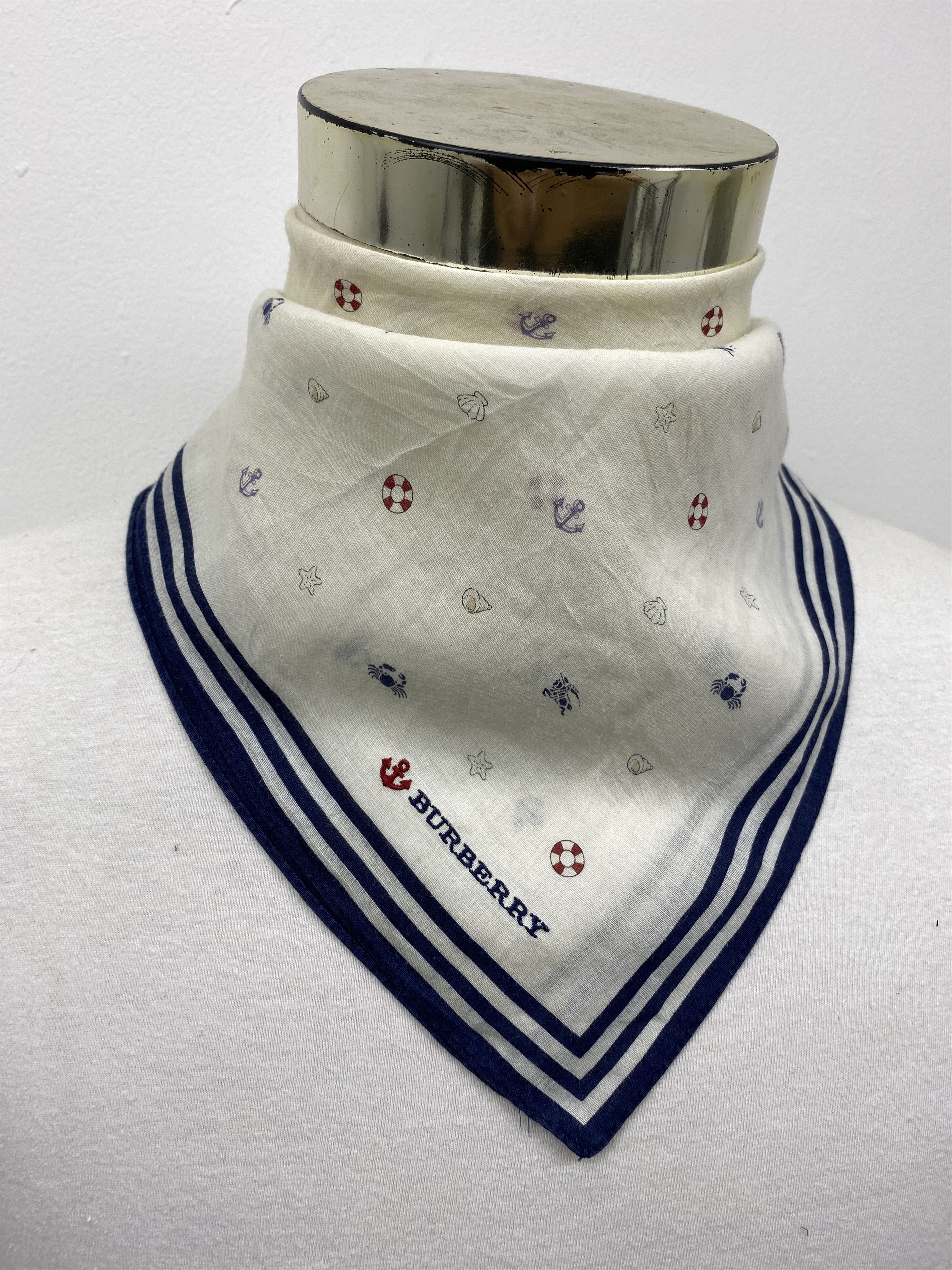 Burberry Burberrys Handkerchief / Bandana / Neckerchief HKC0310 Size ONE SIZE - 1 Thumbnail