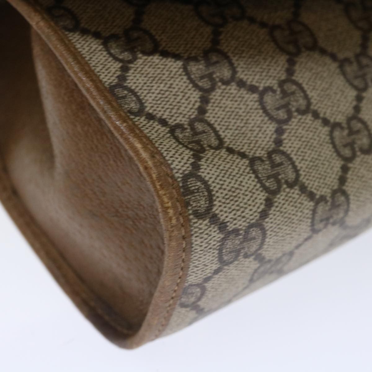 Gucci GUCCI GG Supreme Web Sherry Line Clutch Bag Beige Green 89 Size ONE SIZE - 7 Thumbnail