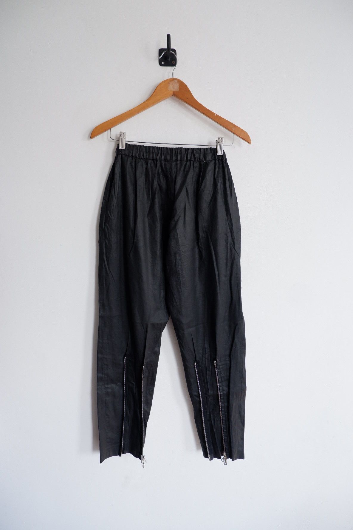Dries Van Noten Zipper Leg Coated Pants