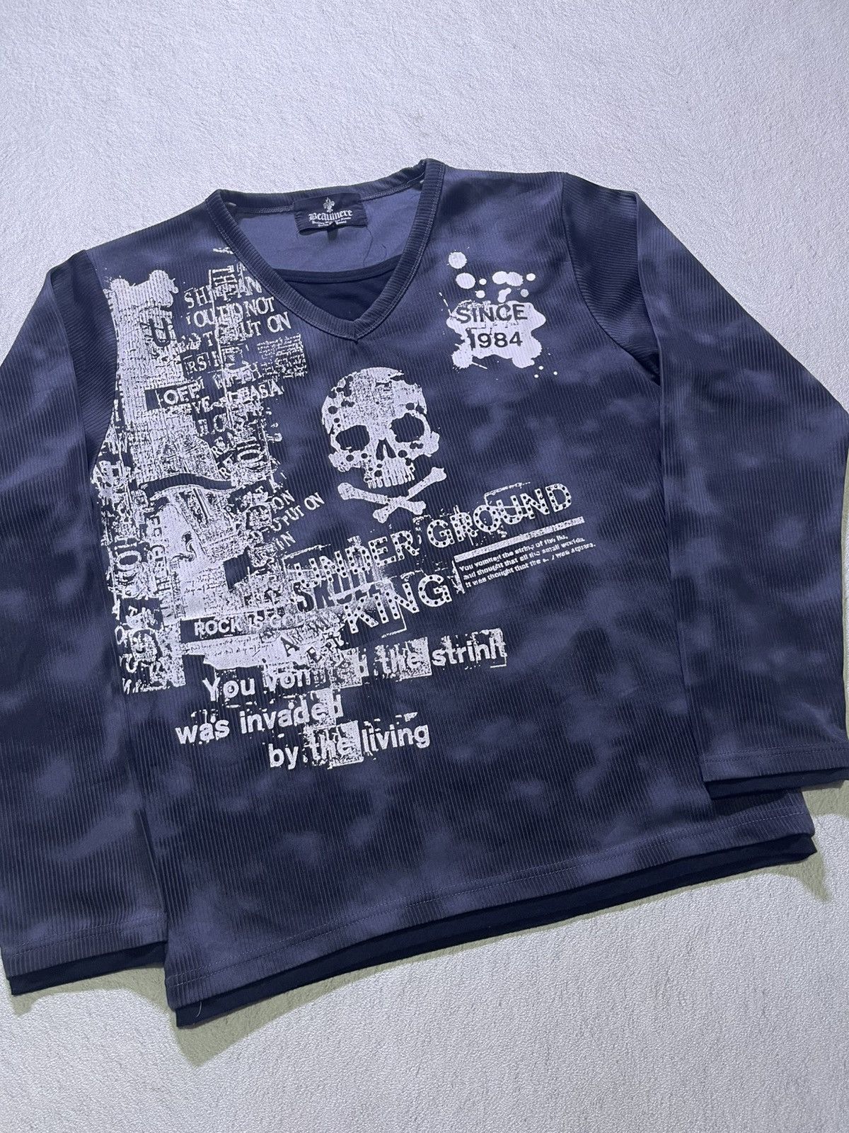 Japanese Brand Y2K BEAUMERE long sleeve tshirt punk ifsix style Size US M / EU 48-50 / 2 - 2 Thumbnail