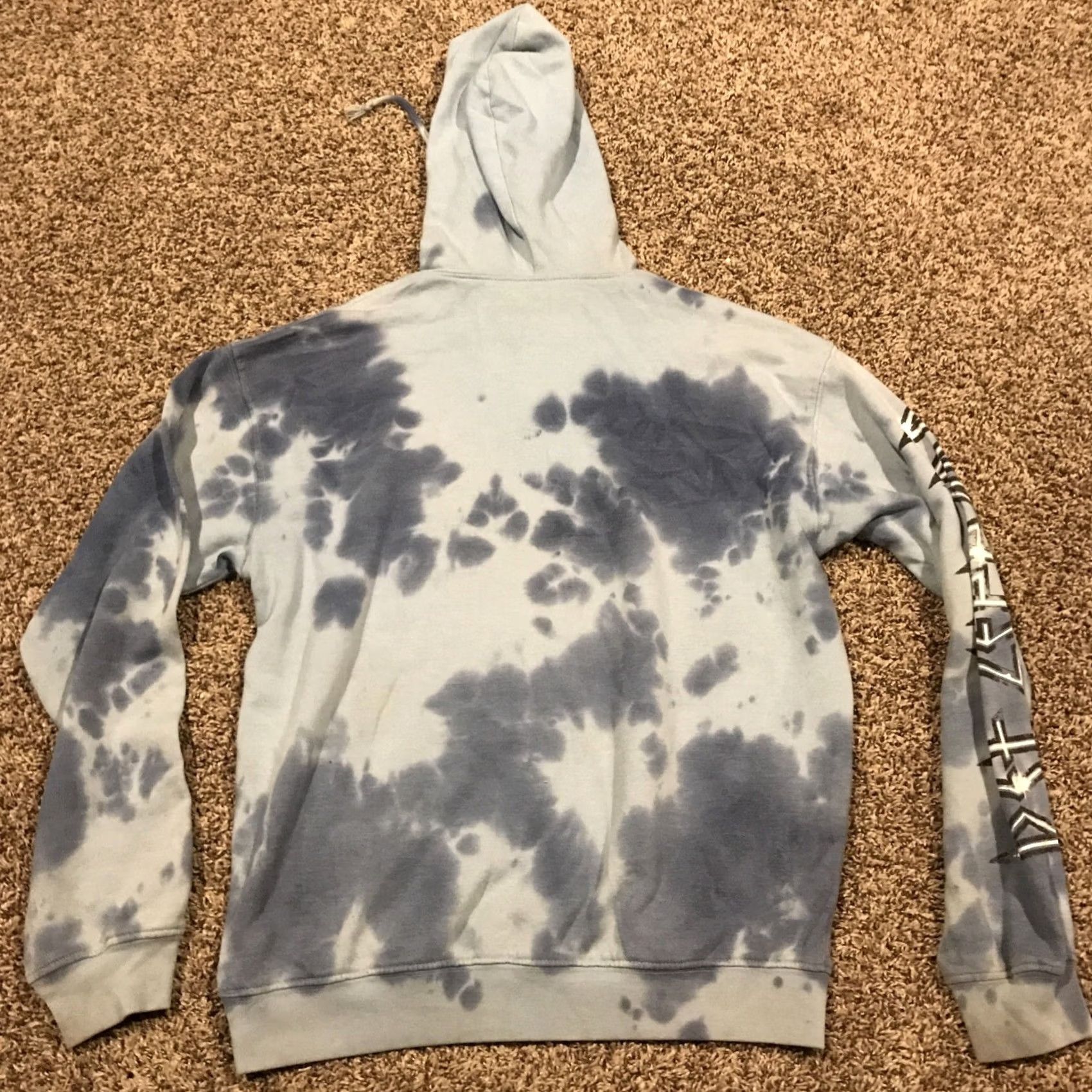Vintage Def Leppard Hoodie Womens XS Blue Tye Dye Pullover Hooded Rock Casual A19 Size XS / US 0-2 / IT 36-38 - 4 Thumbnail