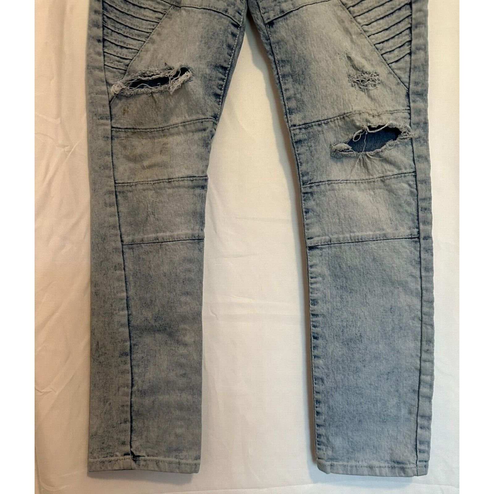 Southpole SOUTHPOLE Blue Sz14 Denim Jeans Distressed Streetwear Grunge Size 36" / US 14 / IT 50 - 3 Thumbnail