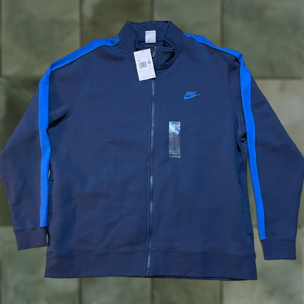Nike Nike Full Zip Hooded Jacket Mens XXL Blue New With Tags Pockets Size XXL / US 16-18 / IT 52-54 - 1 Thumbnail