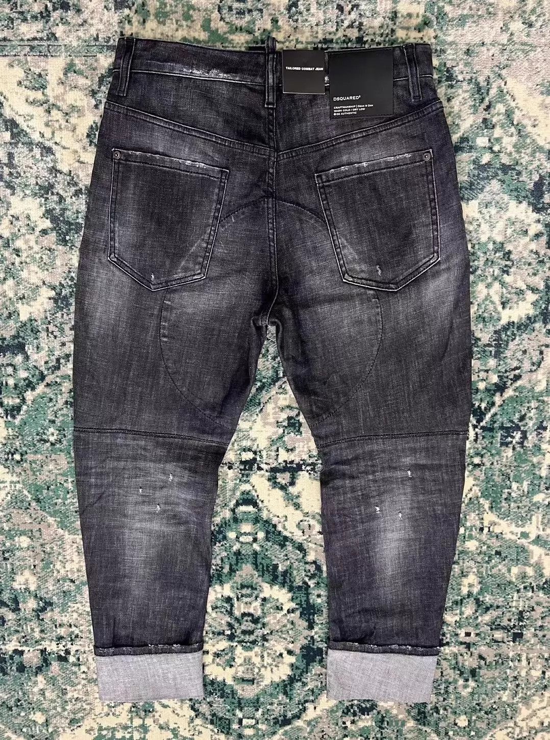 Dsquared2 Dsquared2 23SS Tailored Combat 9 Ankle Black Gray Washed Size US 30 / EU 46 - 2 Thumbnail