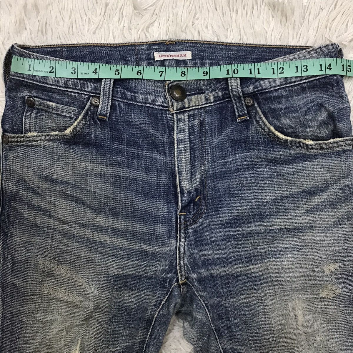 Levi's Vintage Clothing Vintage Levis Lot 613 Skinny Leg Distressed Denim Jeans Size US 29 - 15 Thumbnail