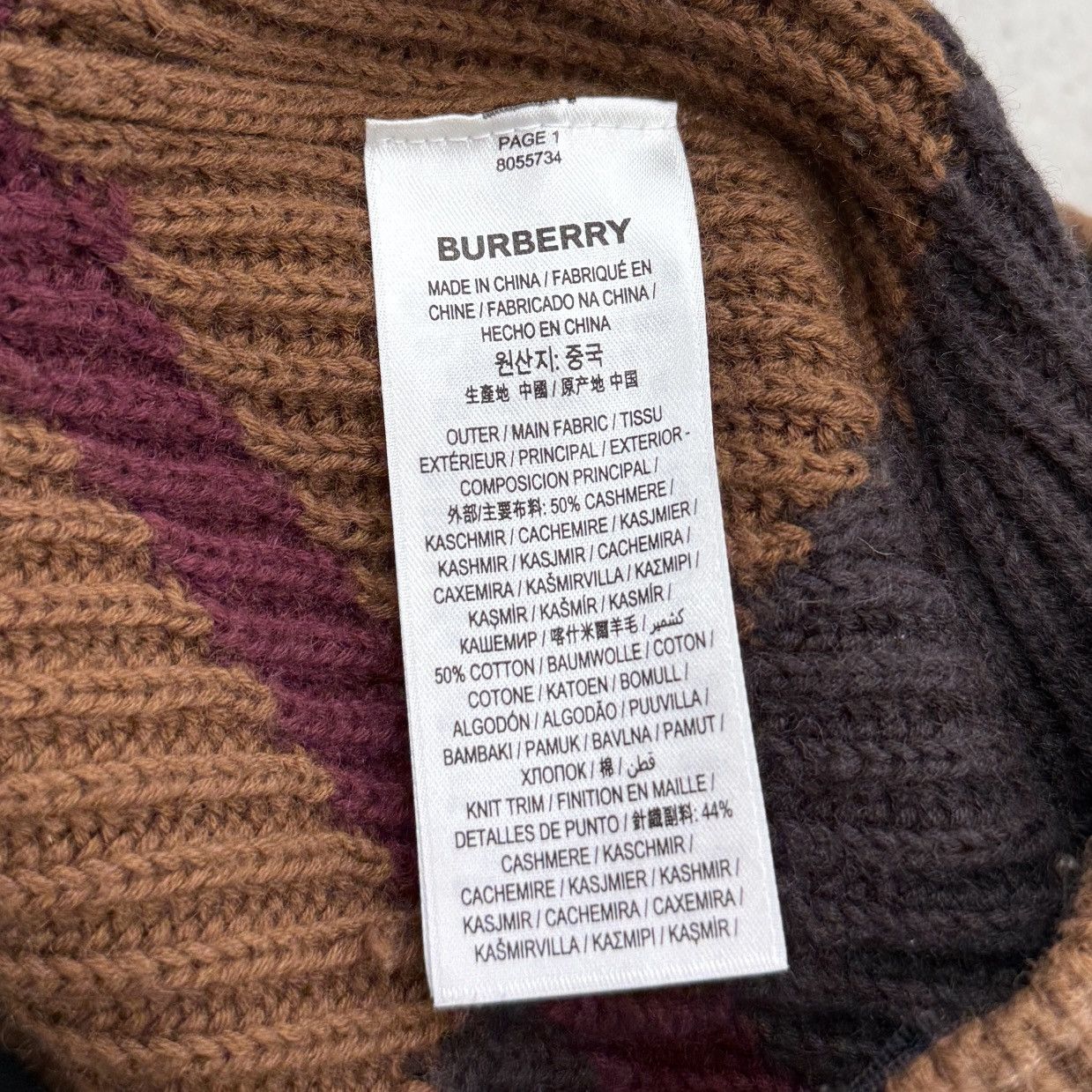 Burberry Burberry Chevron Cashmere Blend Mini Casual Skirt K26WX Size 27" / US 4 / IT 40 - 6 Thumbnail
