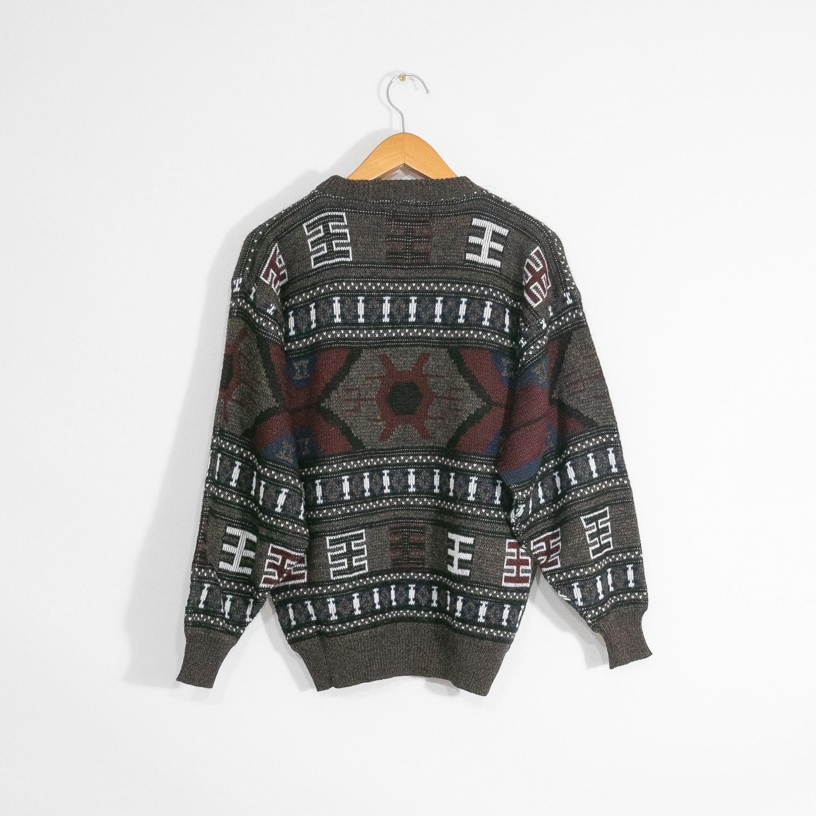 Vintage Vintage Sears Roebucks Aztec Western Acrylic Sweater Medium Size US L / EU 52-54 / 3 - 5 Thumbnail