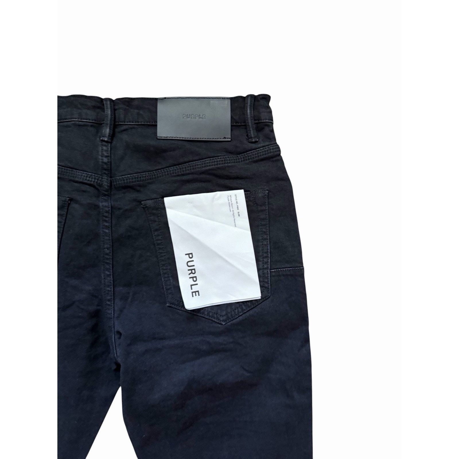 Purple Brand Purple Brand Jeans Men Knee Slit Slim Black P002 Size 33/32 Size US 33 - 7 Thumbnail
