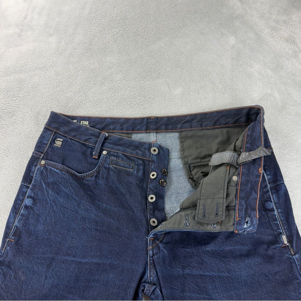 G-Star Vintage G-Star Men's Sz 40x31 Staq 3D Tapered Dark Indigo D Size US 40 / EU 56 - 7 Thumbnail