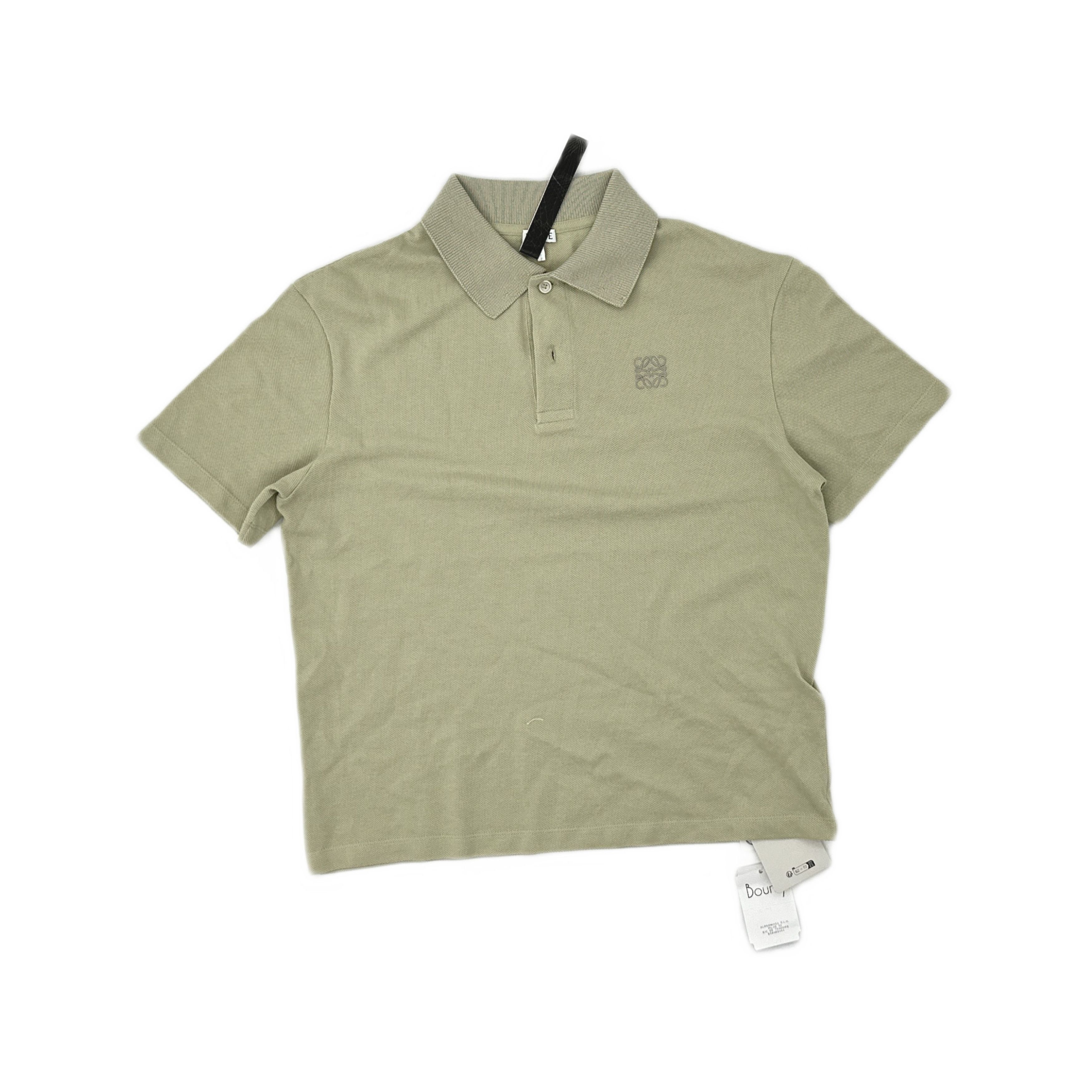 Loewe Loewe Logo Embroidered Polo Shirt Sage L Size US L / EU 52-54 / 3 - 1 Thumbnail