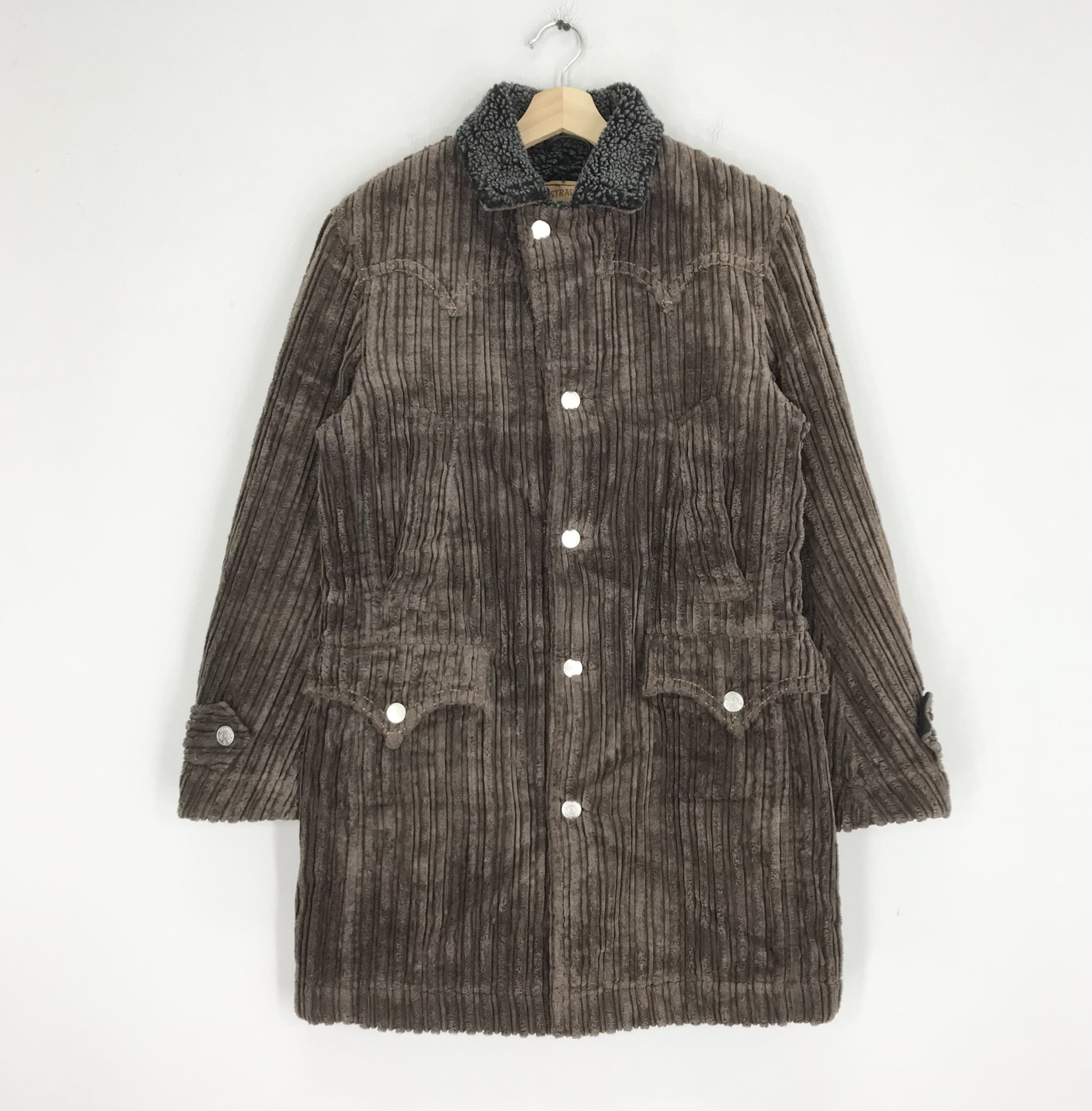 Levi's Vintage Levis Corduroy Sherpa Fleece Lining Overcoat Jacket Size US M / EU 48-50 / 2 - 1 Thumbnail