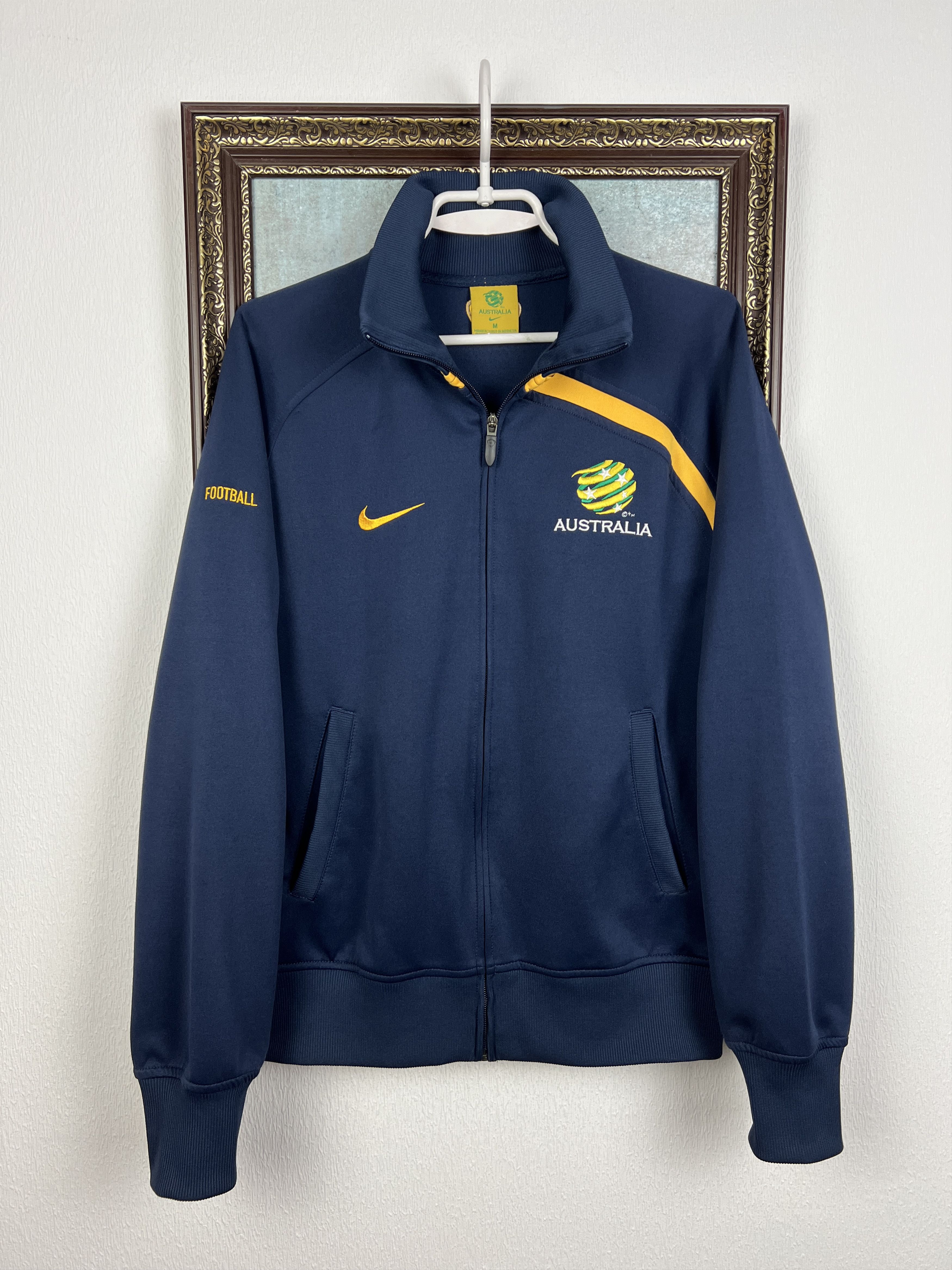 Nike Australia Football Jacket Soccer Track Top National Team Zip Size US M / EU 48-50 / 2 - 1 Thumbnail