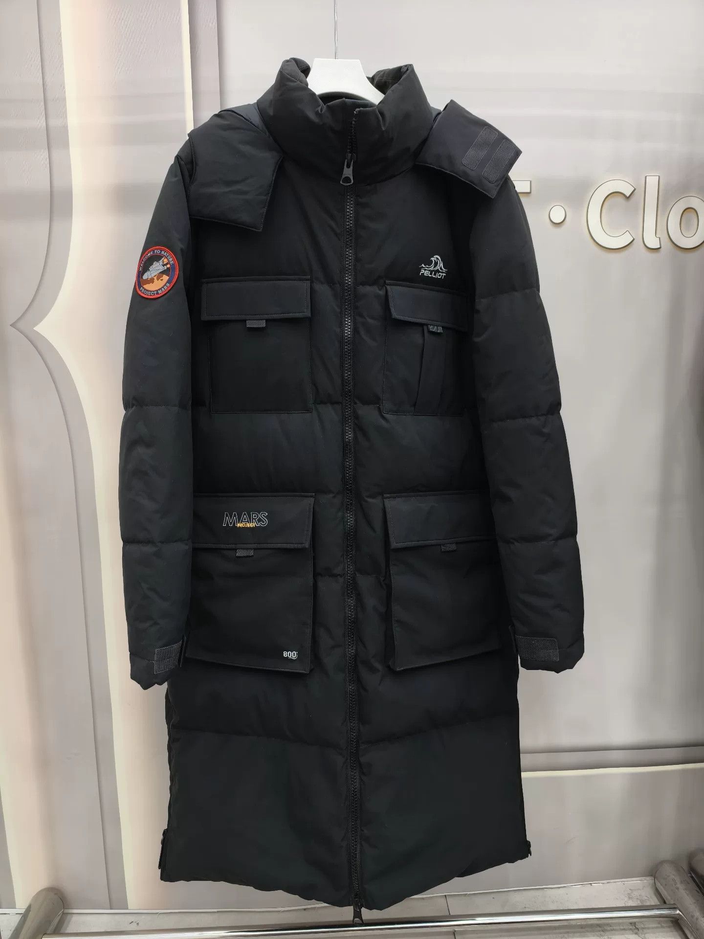 Japanese Brand Men's Long Black Down Jacket Size US L / EU 52-54 / 3 - 1 Thumbnail