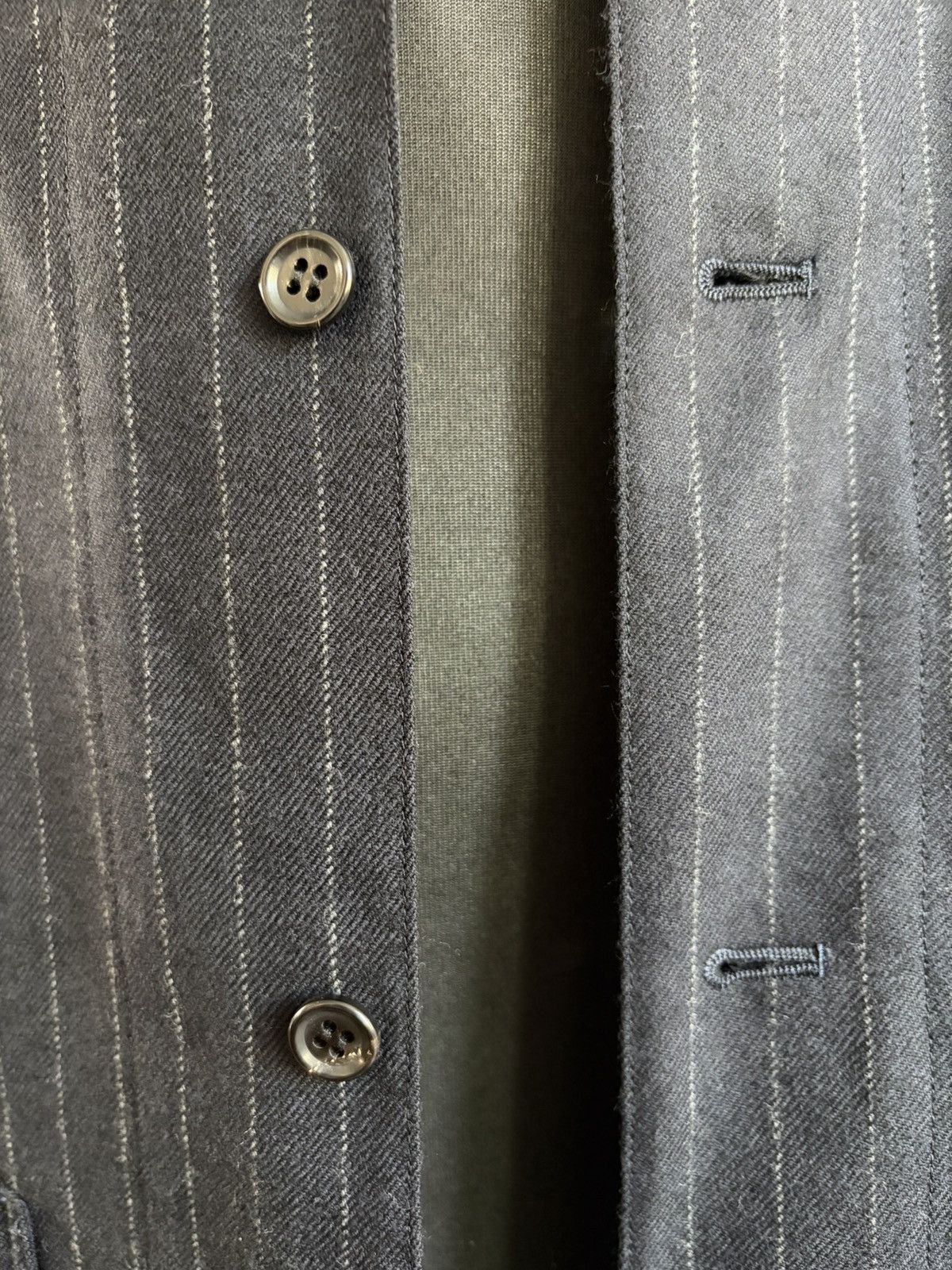 Christopher Nemeth Chalk Stripe Long Shirt Size US L / EU 52-54 / 3 - 6 Thumbnail