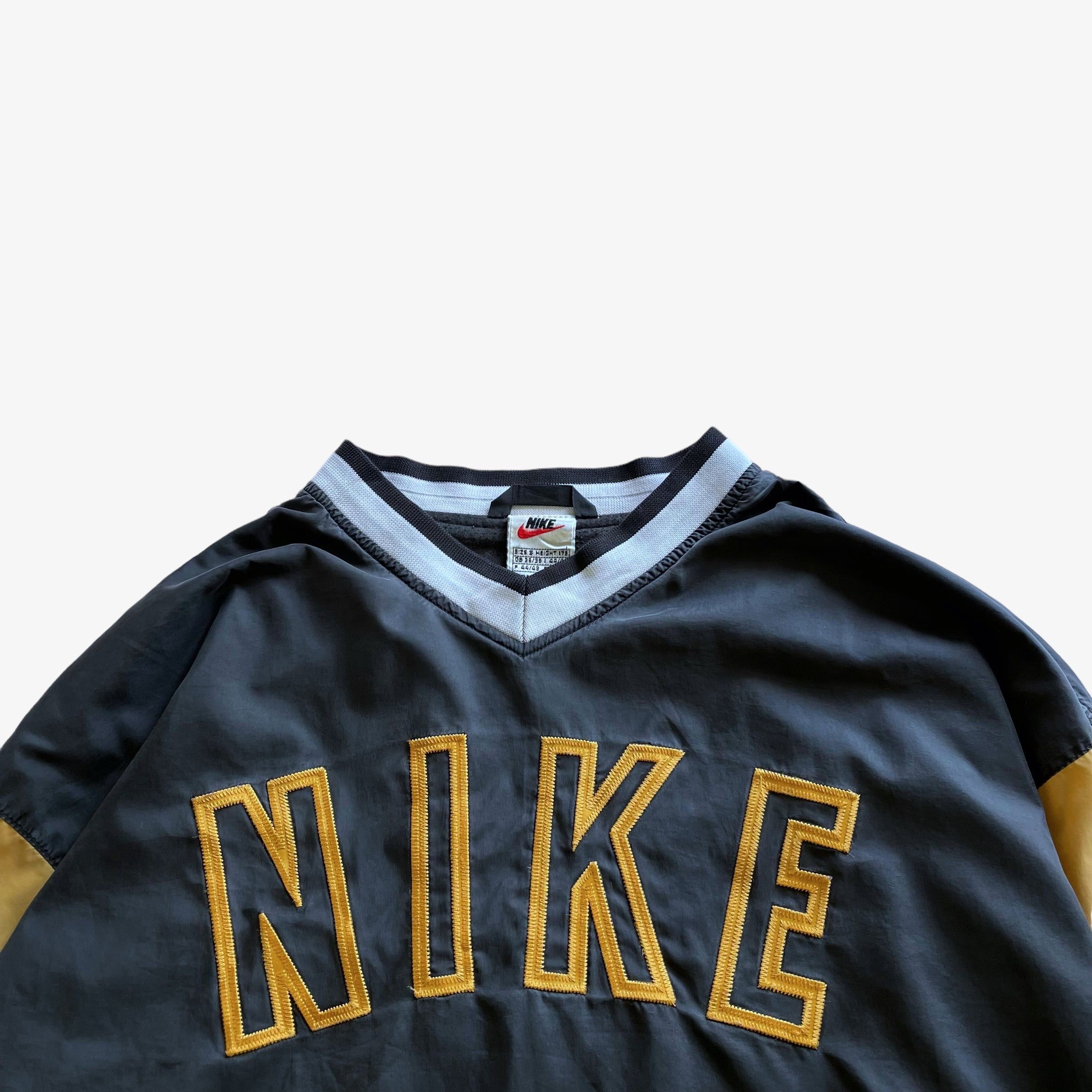 Nike Vintage 90s Men's Nike Embroidered Spell Out Grey Sweatshirt Size US S / EU 44-46 / 1 - 3 Thumbnail