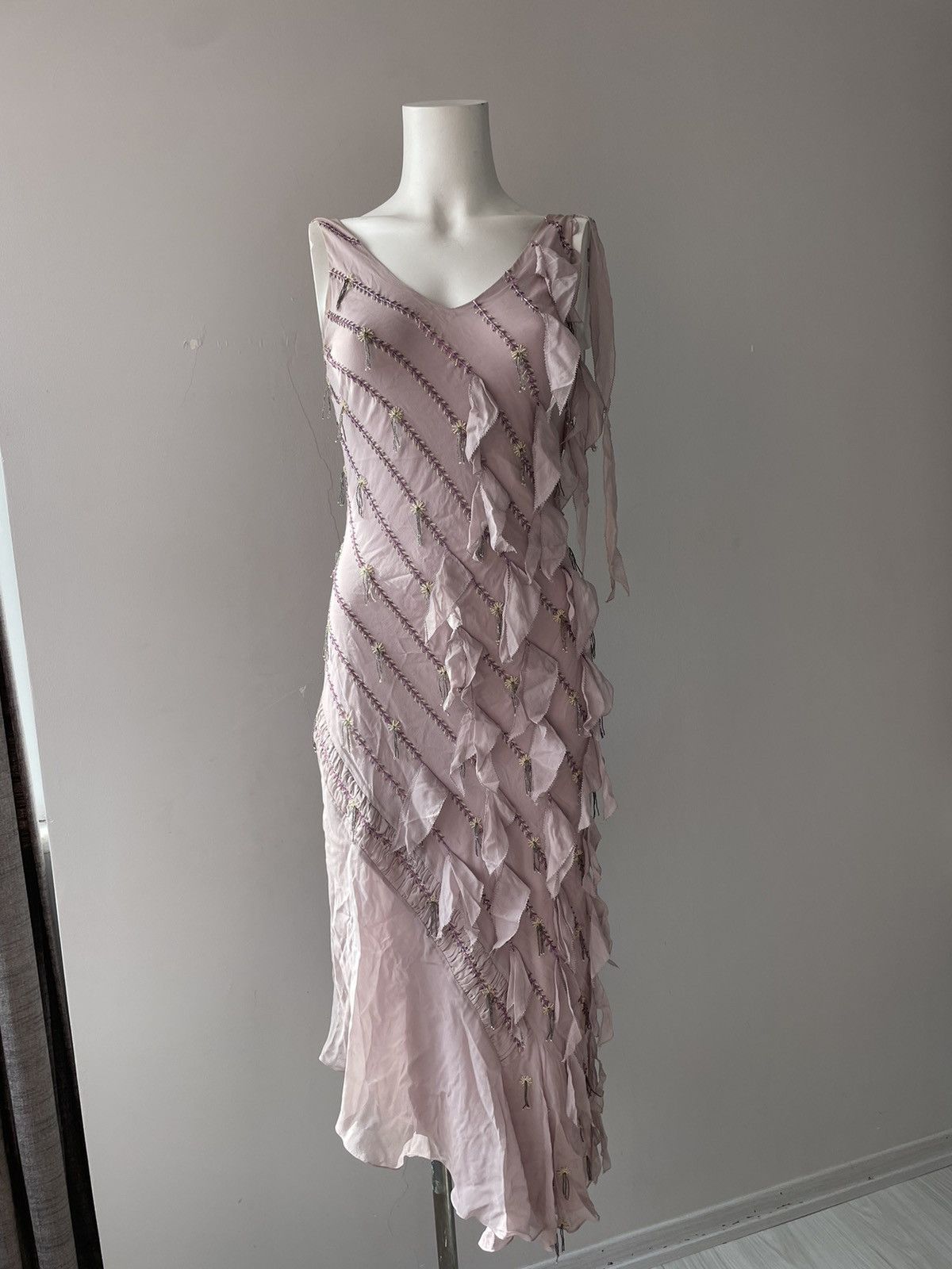 Vintage Italian silk dress Size S / US 4 / IT 40 - 4 Thumbnail