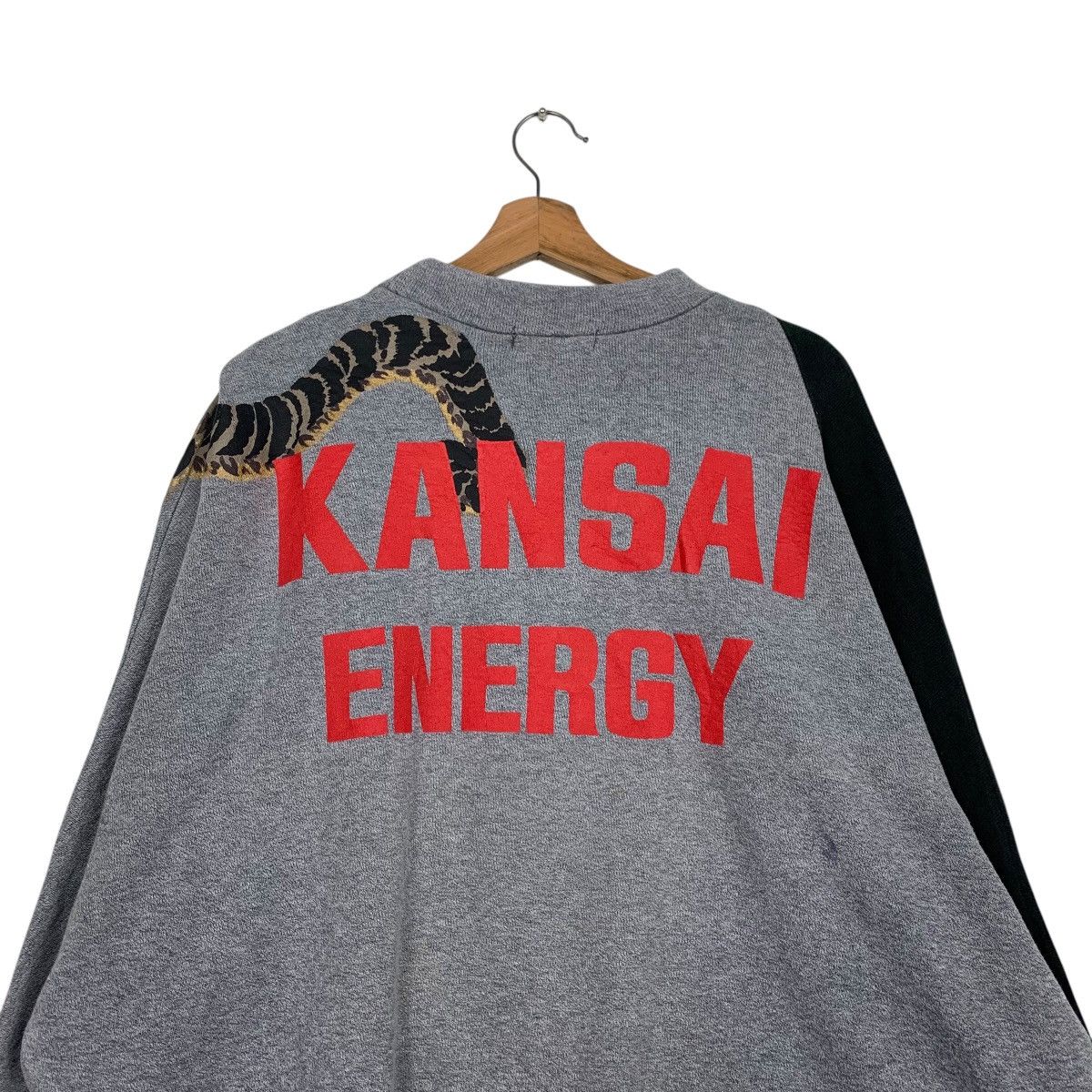 Japanese Brand KANSAI ENERGY Tiger Big Logo Oversized Sweatshirt #2223-C98 Size M / US 6-8 / IT 42-44 - 8 Thumbnail