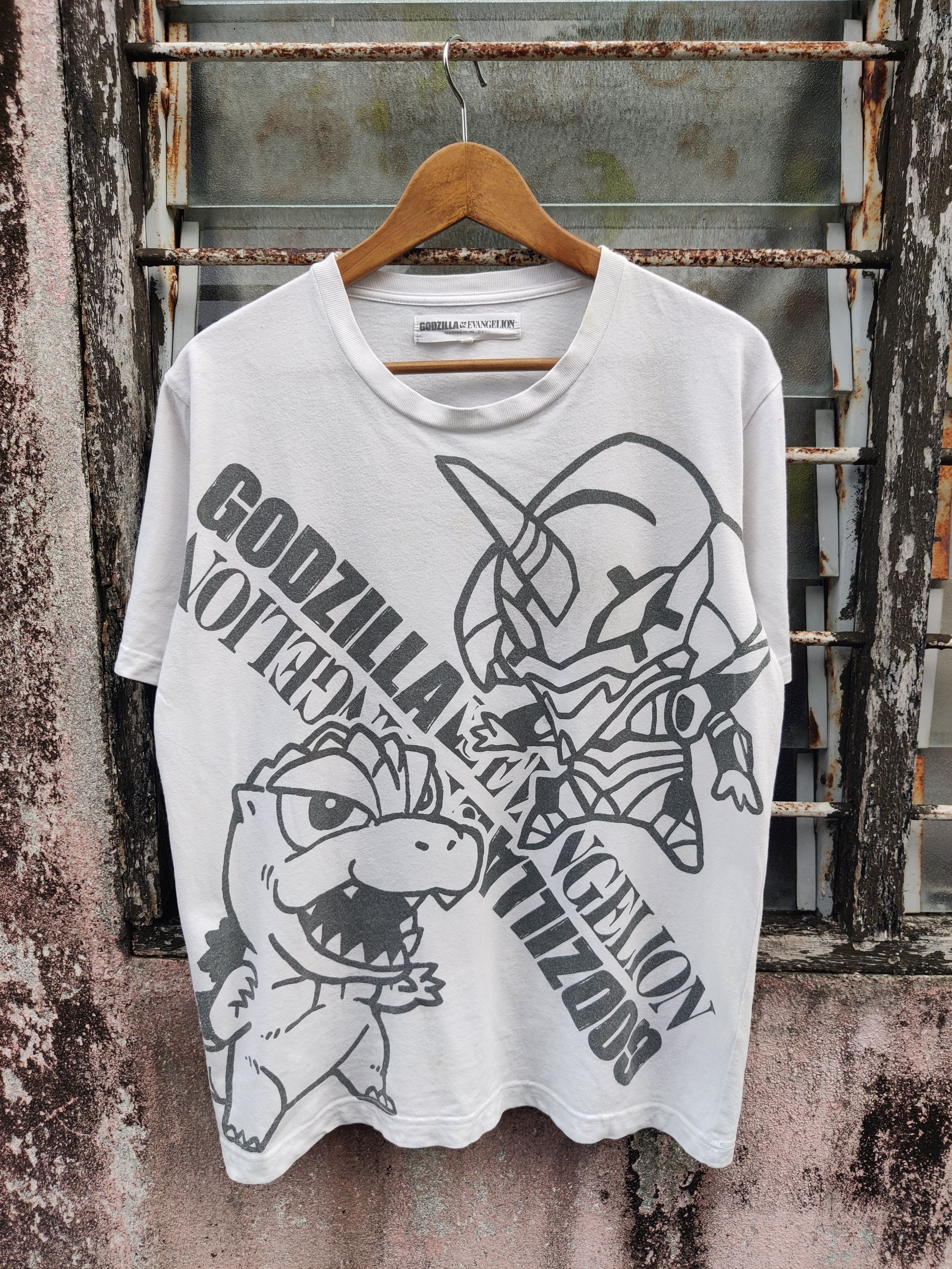 Anime Vintage Archival Godzilla Evangelion OVP Anime Shirt Size US L / EU 52-54 / 3 - 2 Thumbnail