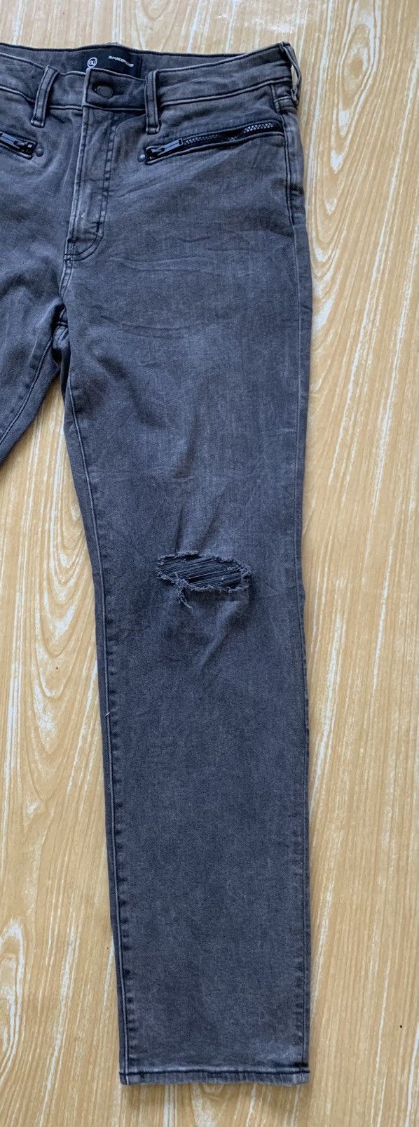 GU Distressed Gu X Undercover Faded Black Stretching Jeans Pant Size US 30 / EU 46 - 10 Thumbnail