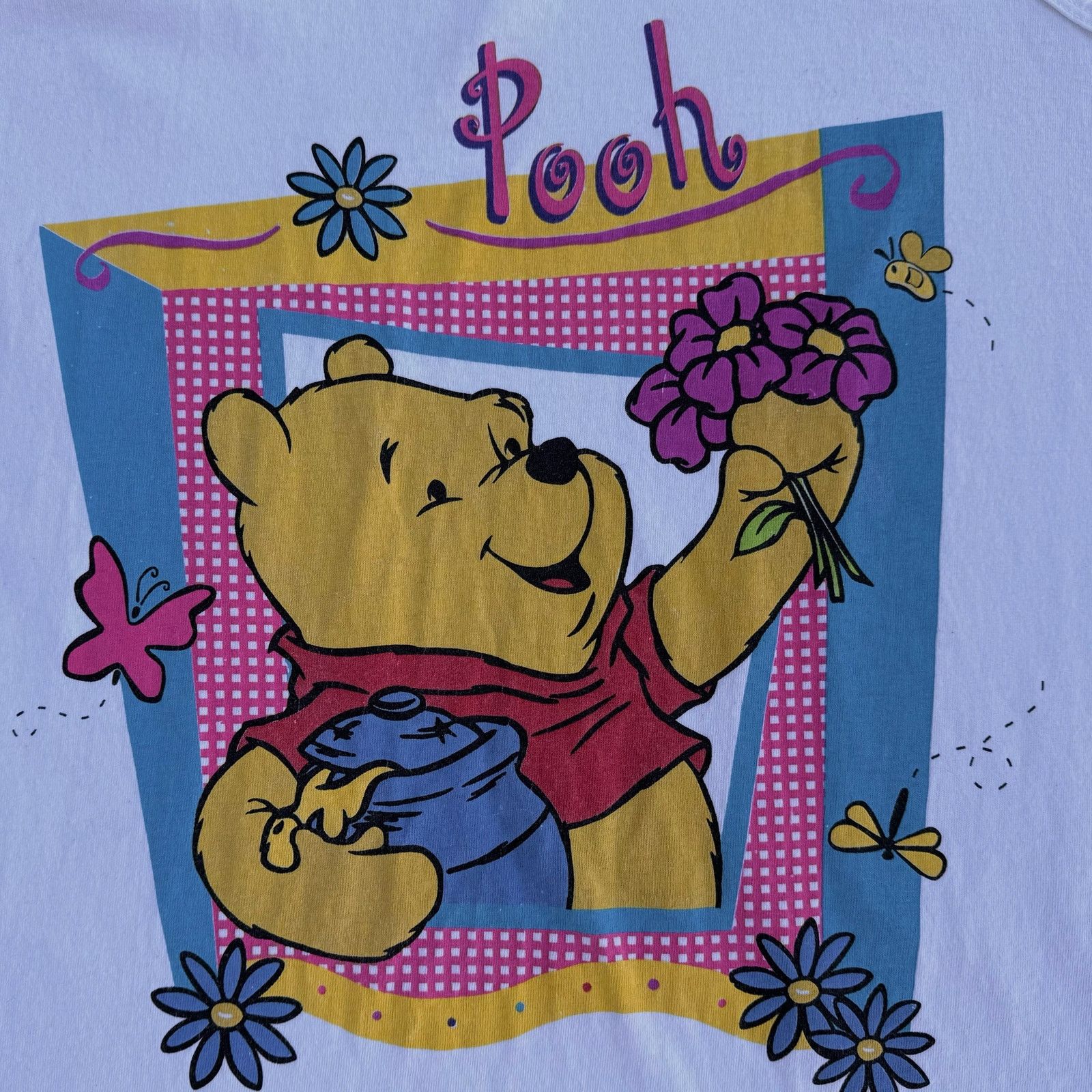 Disney Vintage Disney Pooh Graphic Tank Top White Size XXL / US 16-18 / IT 52-54 - 3 Thumbnail