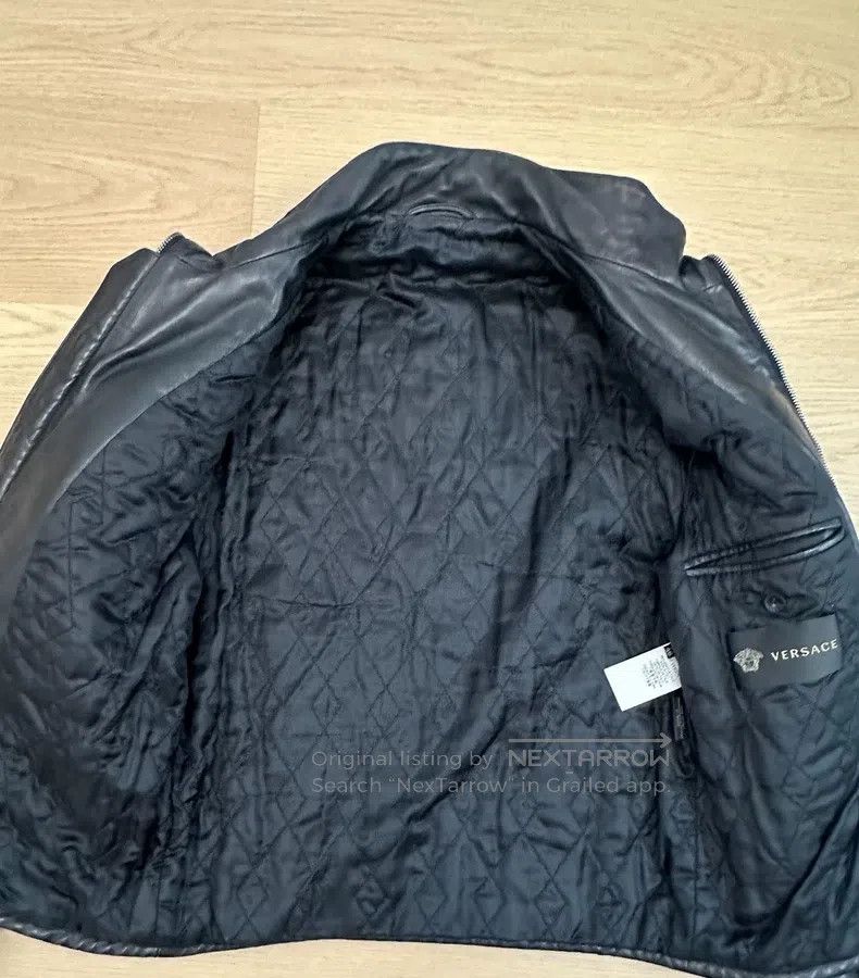 Versace Versace Genuine leather motorcycle short jacket jacket Size US S / EU 44-46 / 1 - 3 Thumbnail
