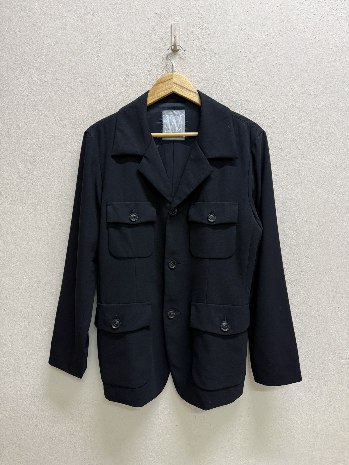 Yohji Yamamoto Yohji Yamamoto Workshop Flap Pocket Black Button Up Jacket Size US S / EU 44-46 / 1 - 20 Thumbnail