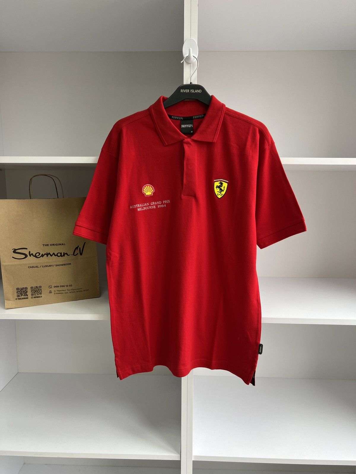 Ferrari × Vintage Vintage Ferrari 2004 Australian Grand Prix Melbourne polo Size US M / EU 48-50 / 2 - 3 Thumbnail