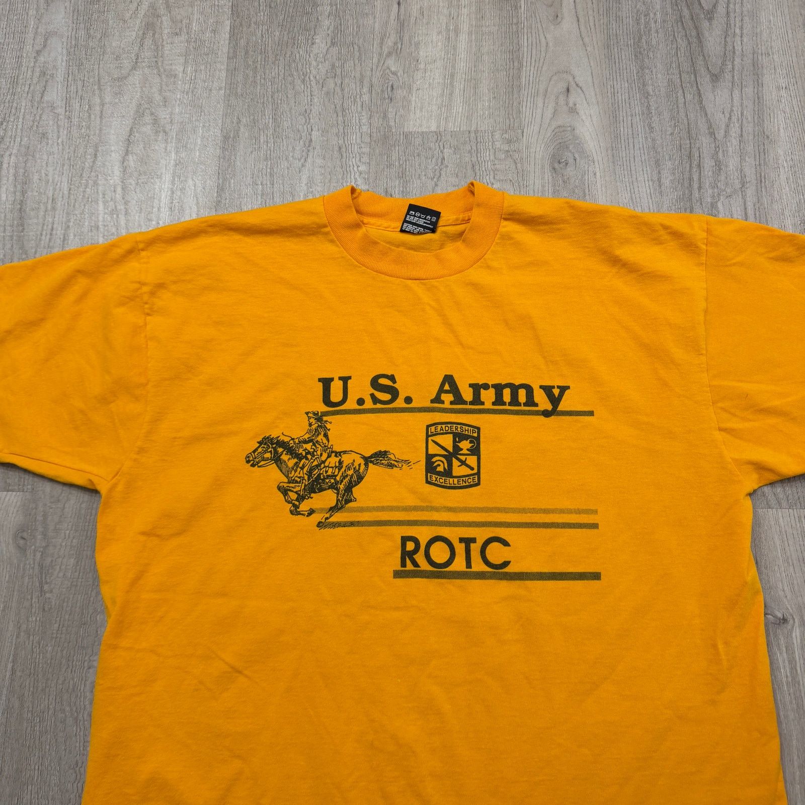 Vintage Vintage U.S. Army ROTC Shirt Men's Extra Large Yellow 90s Size US XL / EU 56 / 4 - 2 Thumbnail