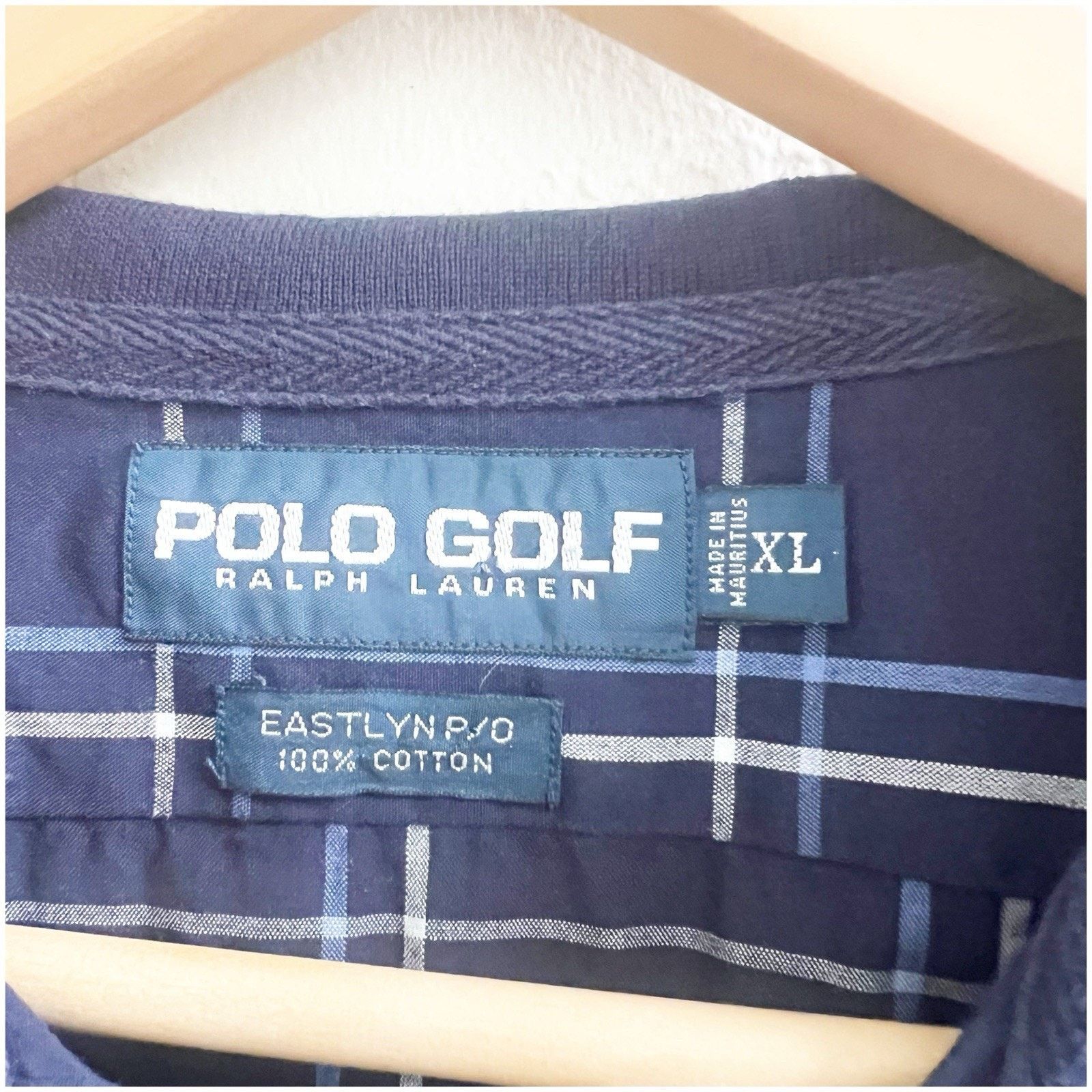 Ralph Lauren Polo Ralph Lauren Men’s Eastlyn Golf Polo Plaid Blue Size XL Size US XL / EU 56 / 4 - 7 Thumbnail