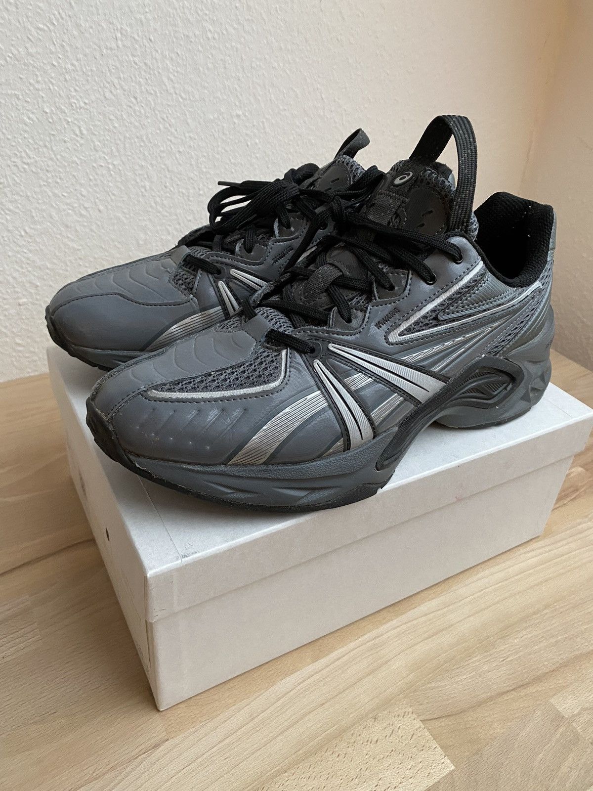 image of Asics Hn2-S Protoblast Steel Grey Shoes, Men's (Size 8)