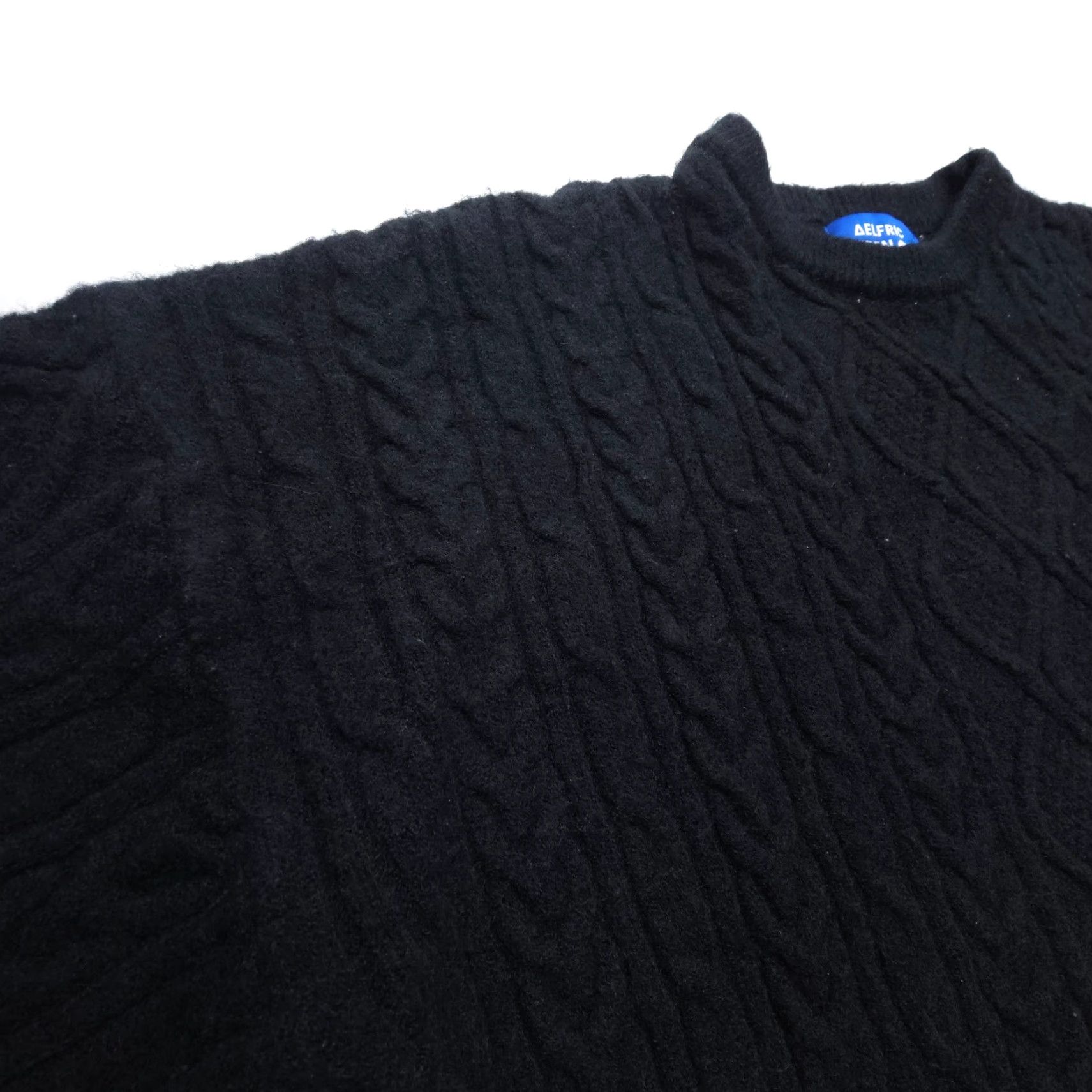 Vintage Aelfric Eden Heavy Cable Knit Sweater Mens 2XL Black Nordic Fisherman Pullover Size US XXL / EU 58 / 5 - 5 Thumbnail