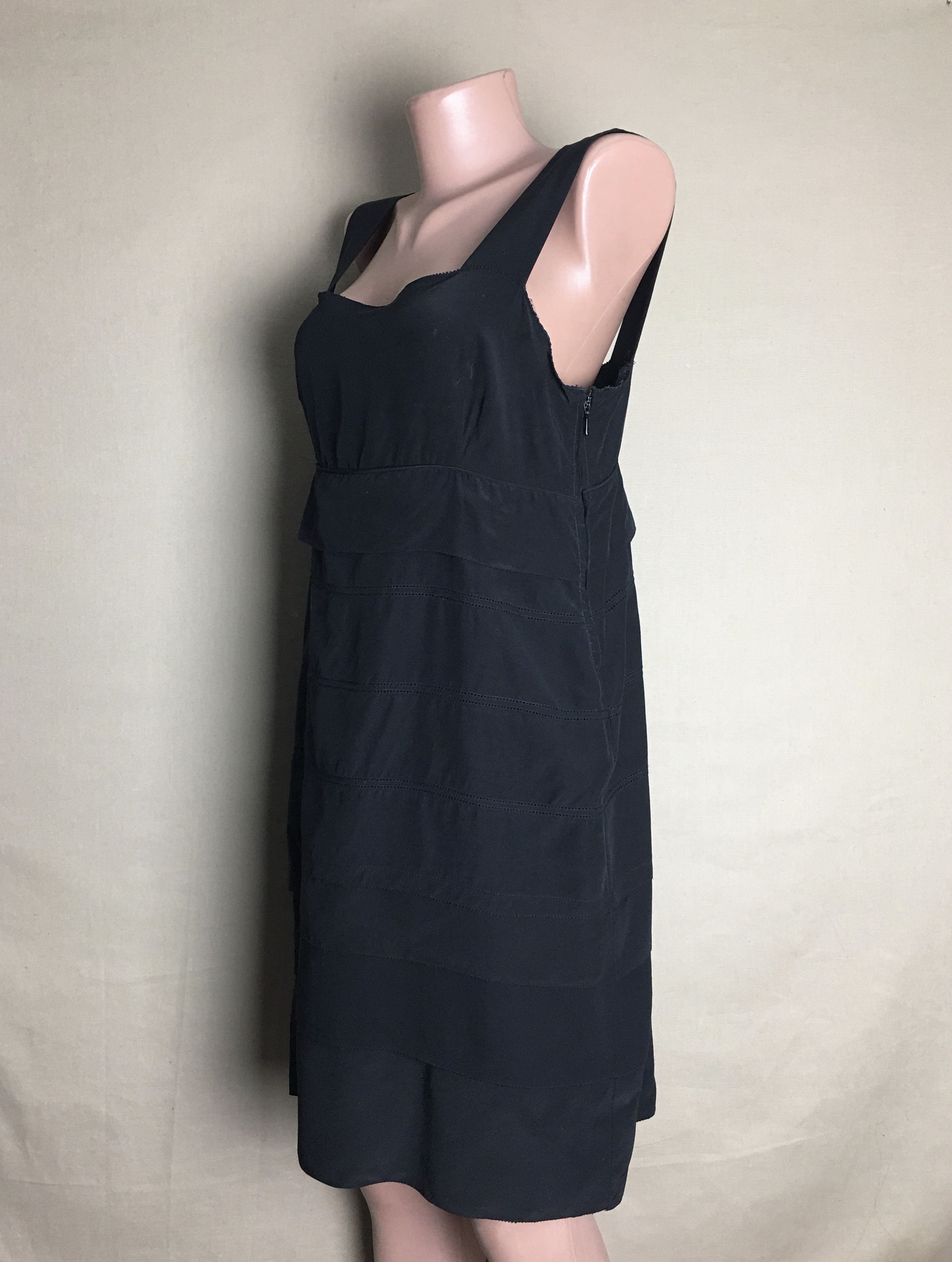 DOROTHEE SCHUMACHER Dorothee Schumacher Black Silk Designer Dress Size 4 (US 8) Size M / US 6-8 / IT 42-44 - 5 Thumbnail