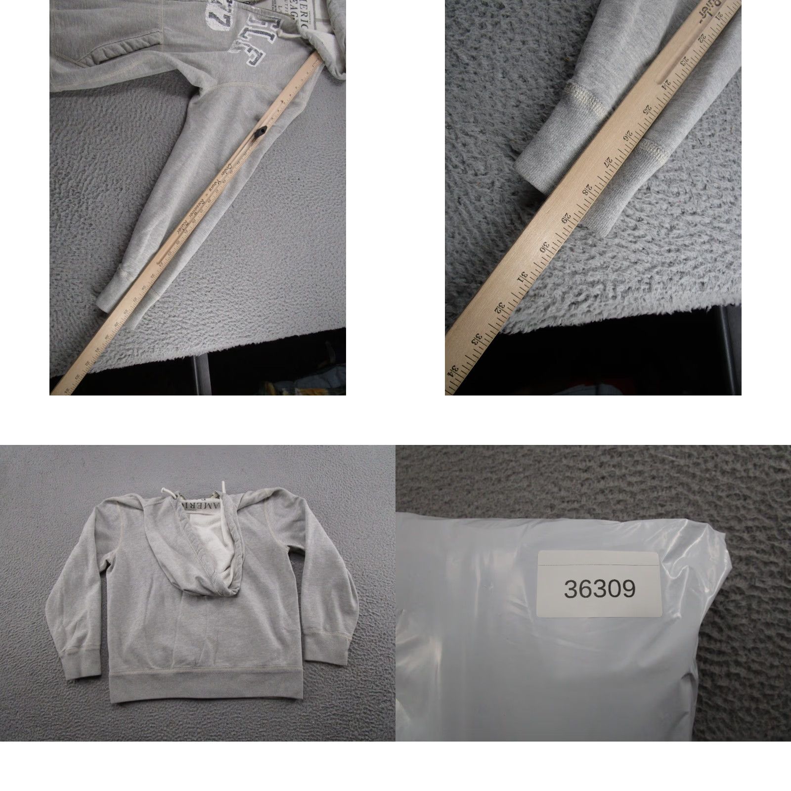American Eagle Outfitters VINTAGE American Eagle Outfitters Hoodie Sweatshirt L Gray Cotton Fleece Hooded Grunge Sports All Seasons Mens 90s Theme Fall Winter Spring Size US L / EU 52-54 / 3 - 8 Thumbnail