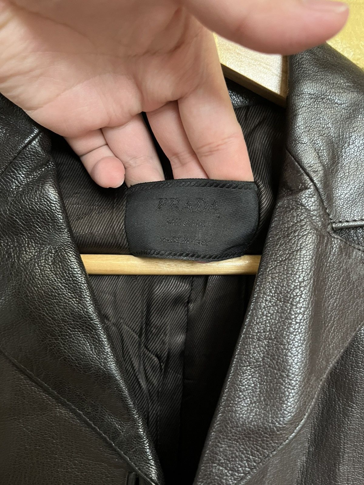 Prada Vintage Prada leather jacket Size S / US 4 / IT 40 - 8 Thumbnail