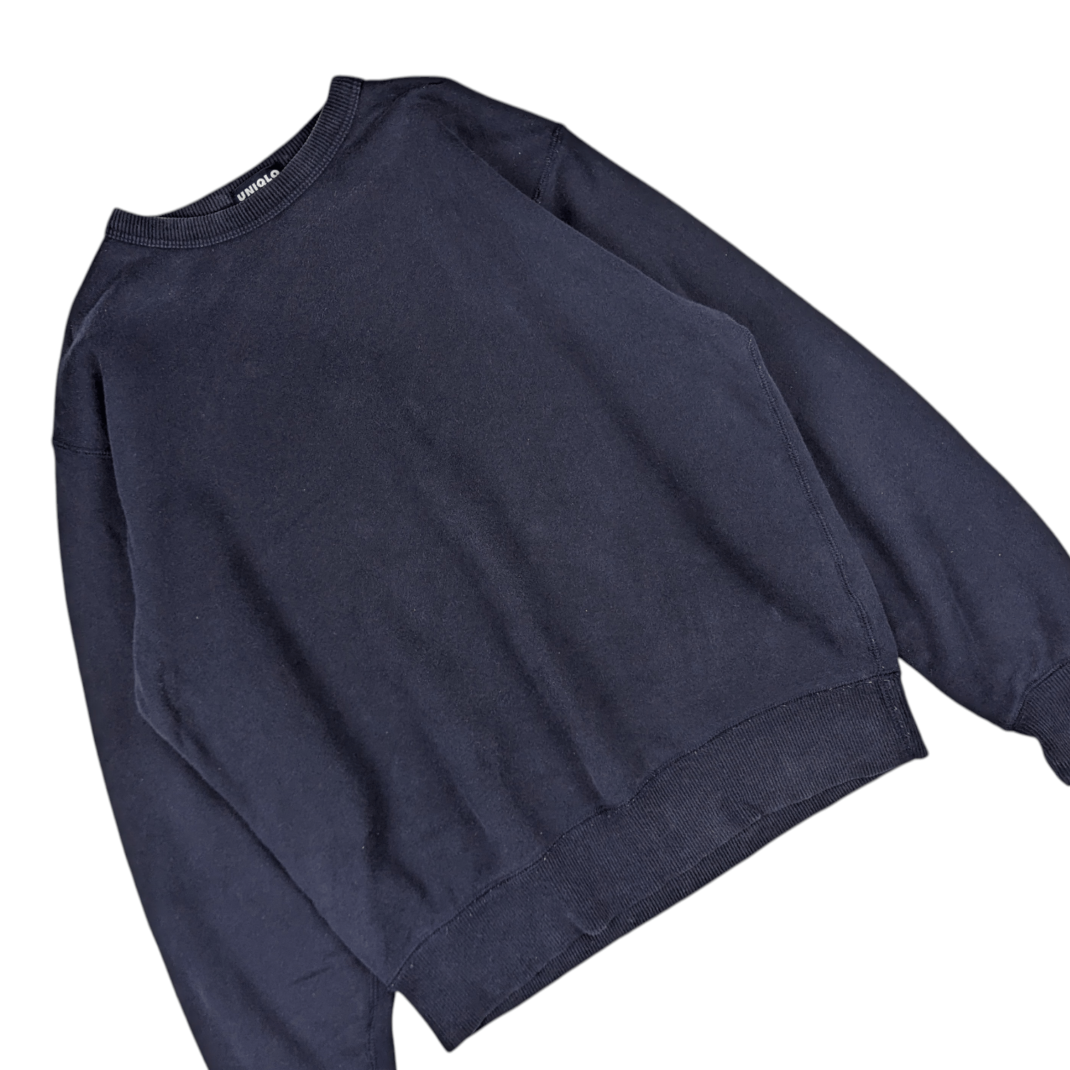 Uniqlo Vintage 90's UNIQLO Dark Blue Sweatshirts Jumper Pullover Size US M / EU 48-50 / 2 - 3 Thumbnail