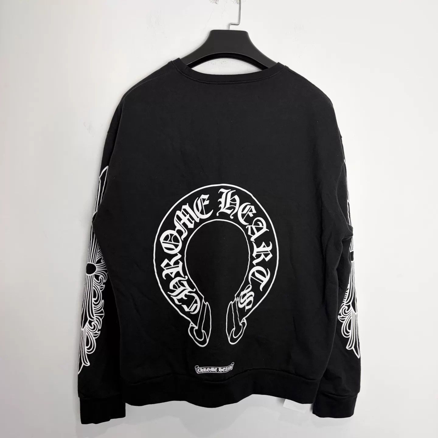Chrome Hearts Chrome Hearts Black Horseshoe Heavyweight LS Sweatshirt M Size US M / EU 48-50 / 2 - 2 Thumbnail