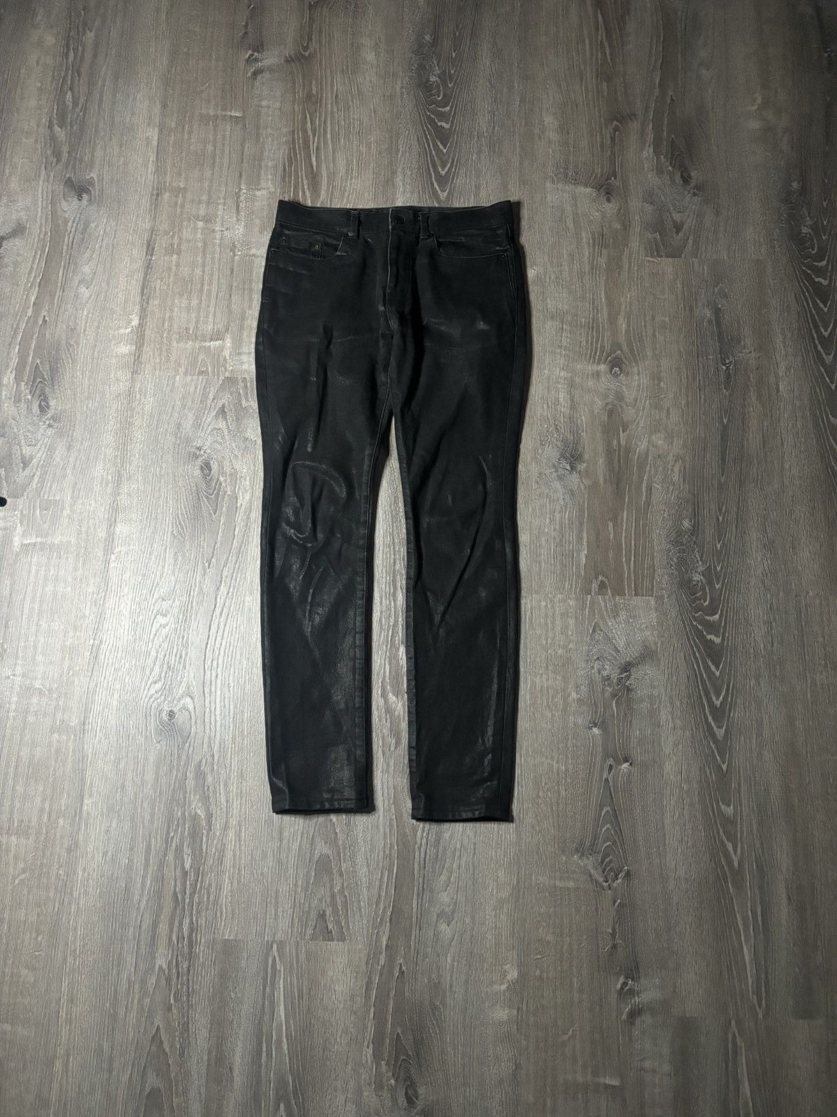 Saint Laurent Paris D02 M/SK-LW Black Denim Jeans sz 29 30 x