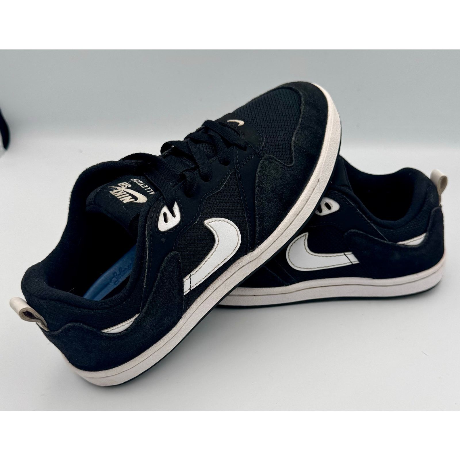 Nike NIKE SB ALLEYOOP' BLACK WHITE SIZE 5.5Y GS CJ0883-001 Size US 5.5 / EU 38 - 3 Thumbnail