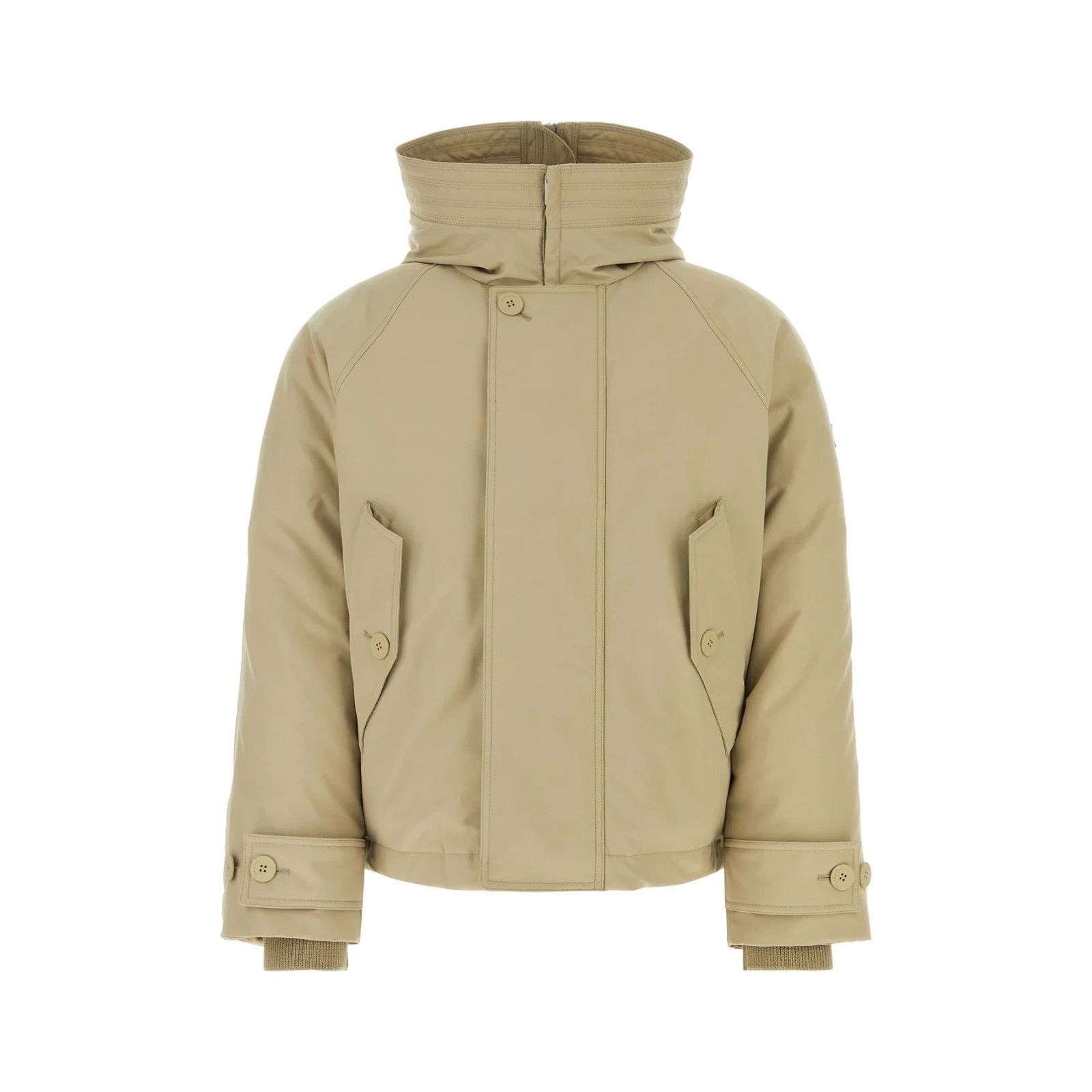 Salvatore Ferragamo FERRAGAMO Beige Polyester Blend Padded Jacket New & Authenti Size US M / EU 48-50 / 2 - 1 Thumbnail