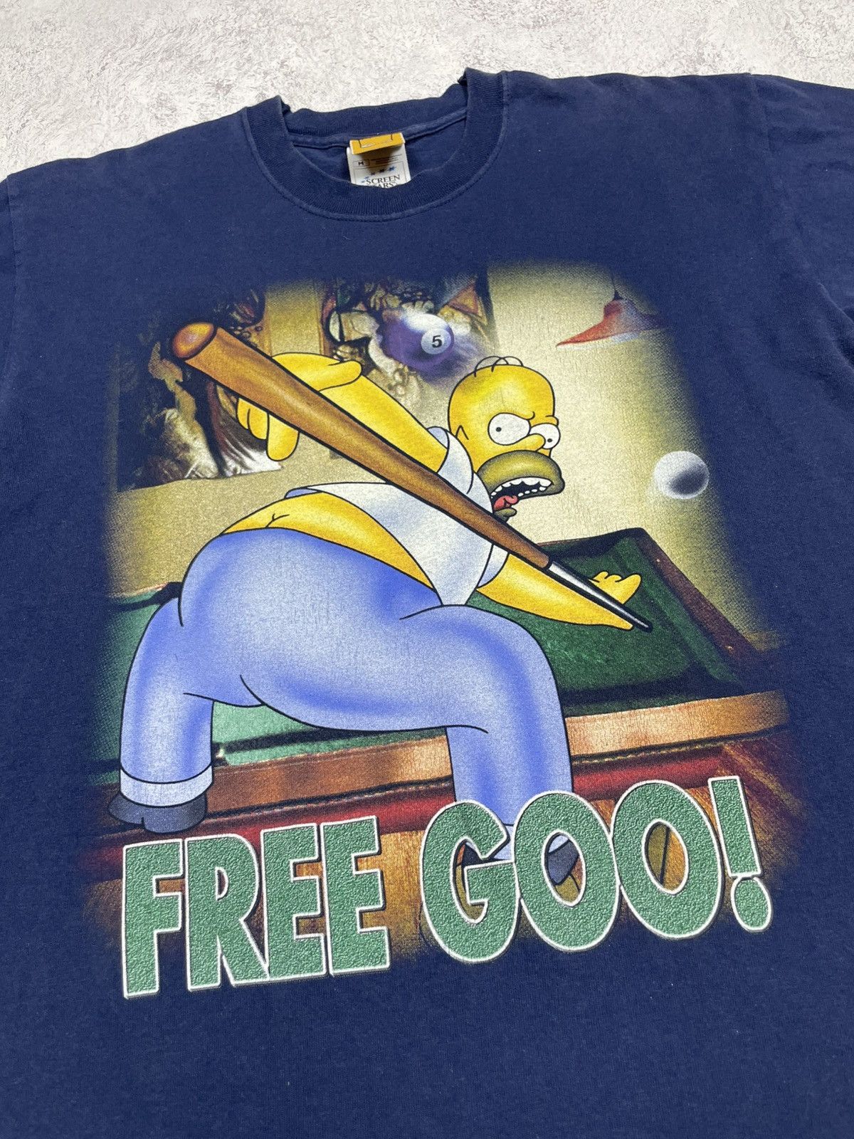 The Simpsons The Simpsons Cartoon 1999 Vintage Y2K T Shirt “Free Goo” M Size US M / EU 48-50 / 2 - 2 Thumbnail
