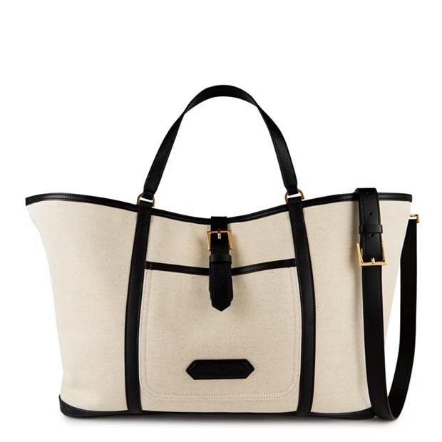 Tom Ford o1g2r1mq0724 Size: OS / Canvas Tote Bag in Cream Size ONE SIZE - 6 Thumbnail