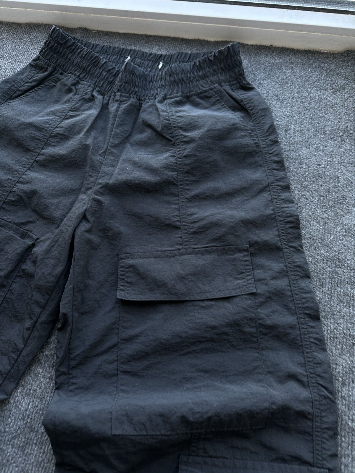 Other 🚨CARGO BAGGY MULTIPOCKET WOMEN PANTS RARE BLACK STRIPE Size 27" / US 4 / IT 40 - 4 Thumbnail