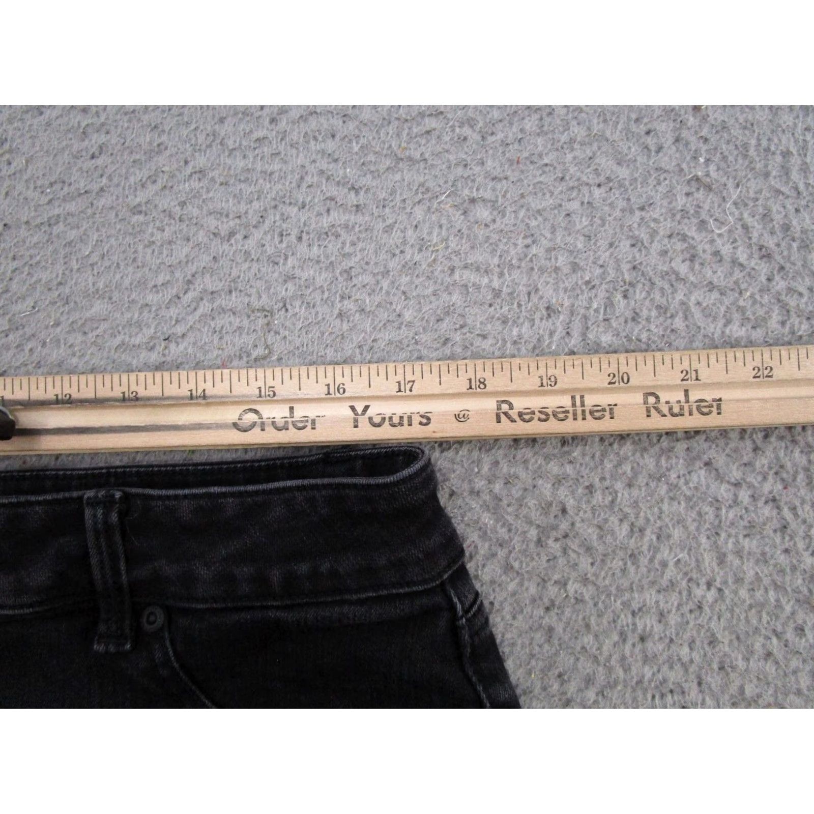 Vintage Maurices Mid Rise Denim Jeans Womens XL Long Black Stretch Skinny 5-Pocket Denim Maurices Womens Size XL Black Skinny Jeans Size 40" / US 18 - 6 Thumbnail